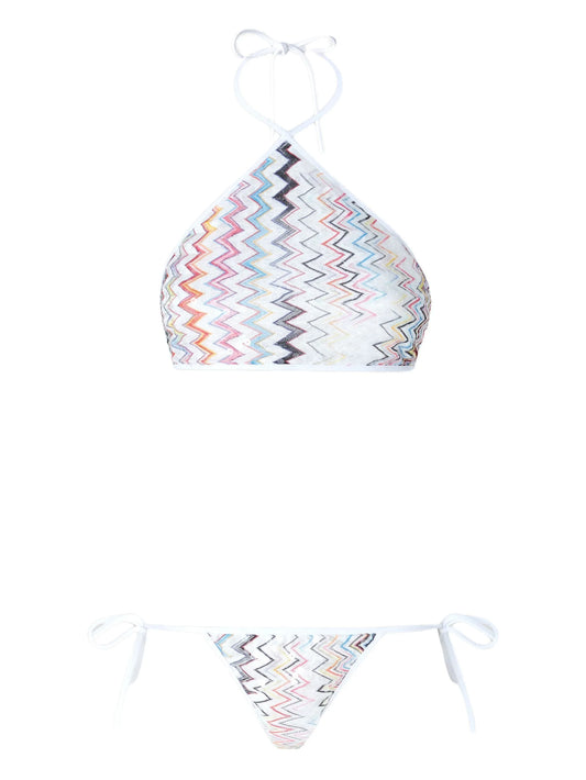zigzag-pattern bikini
