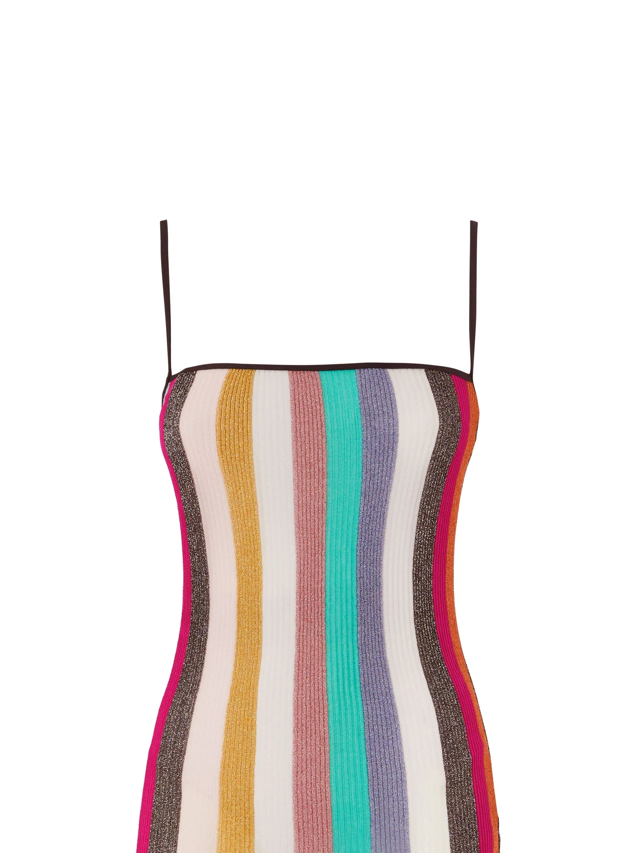 striped mini dress