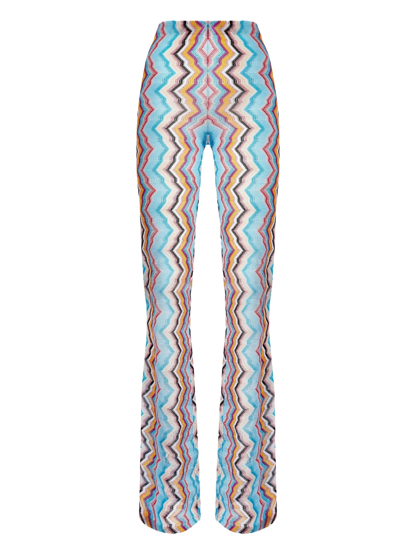 Zigzag-pattern trousers