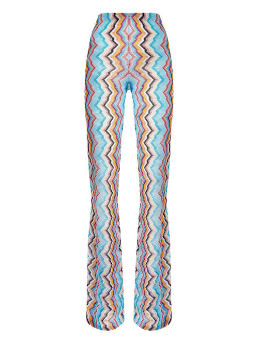 Zigzag-pattern trousers