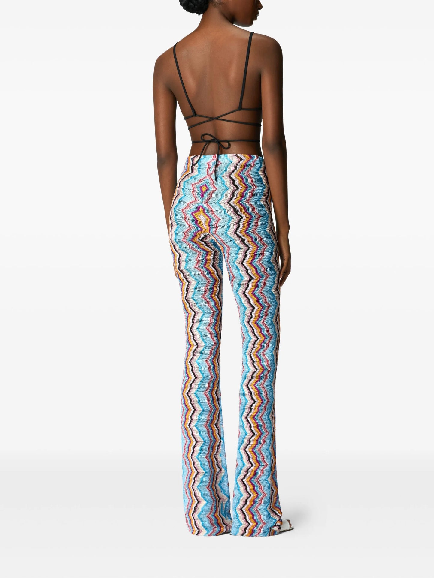 Zigzag-pattern trousers