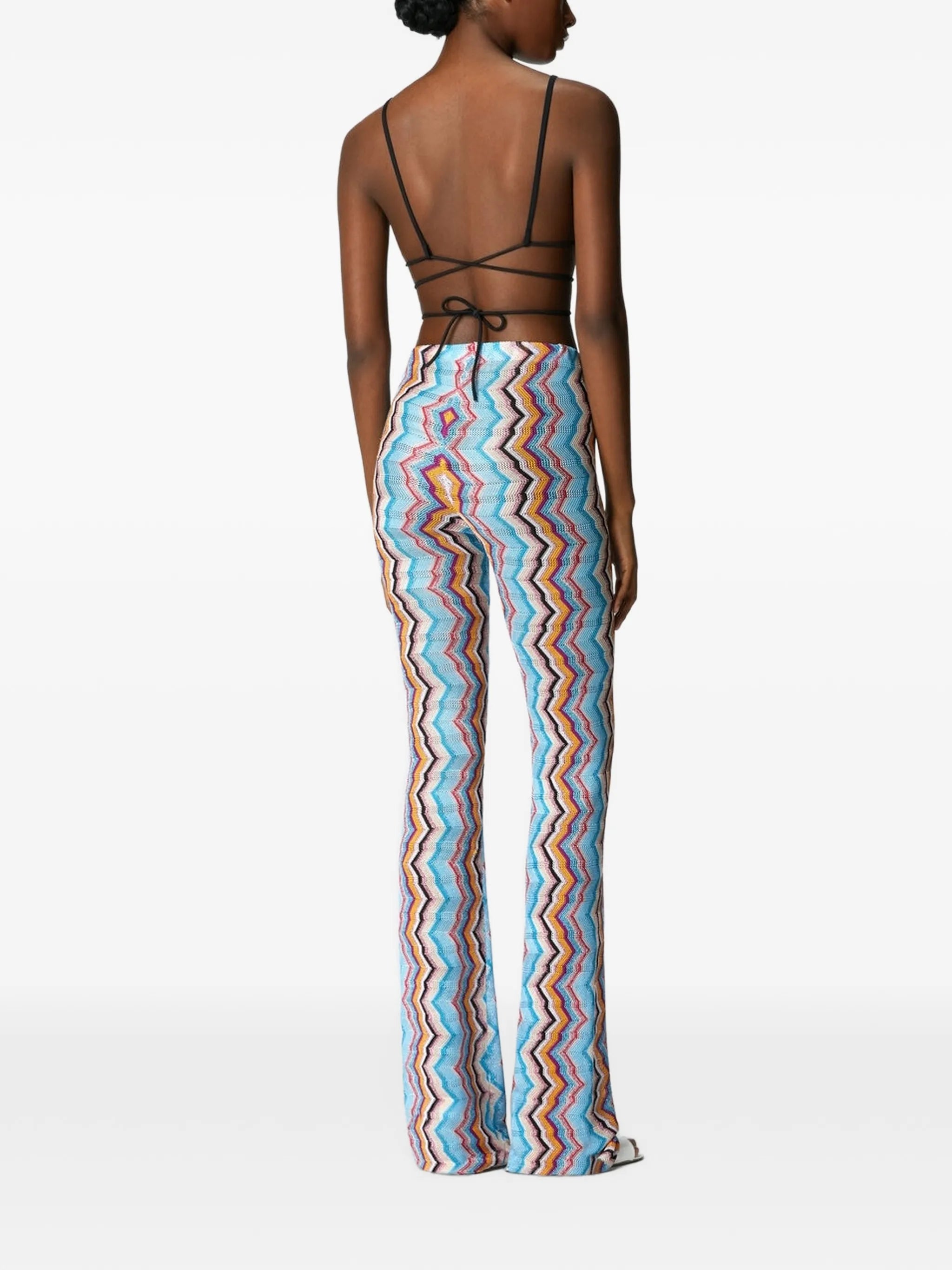 Zigzag-pattern trousers