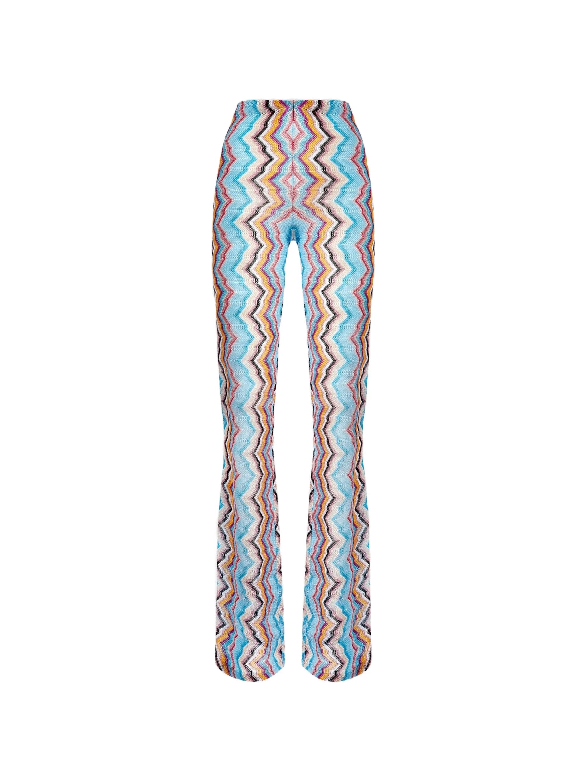 Zigzag-pattern trousers