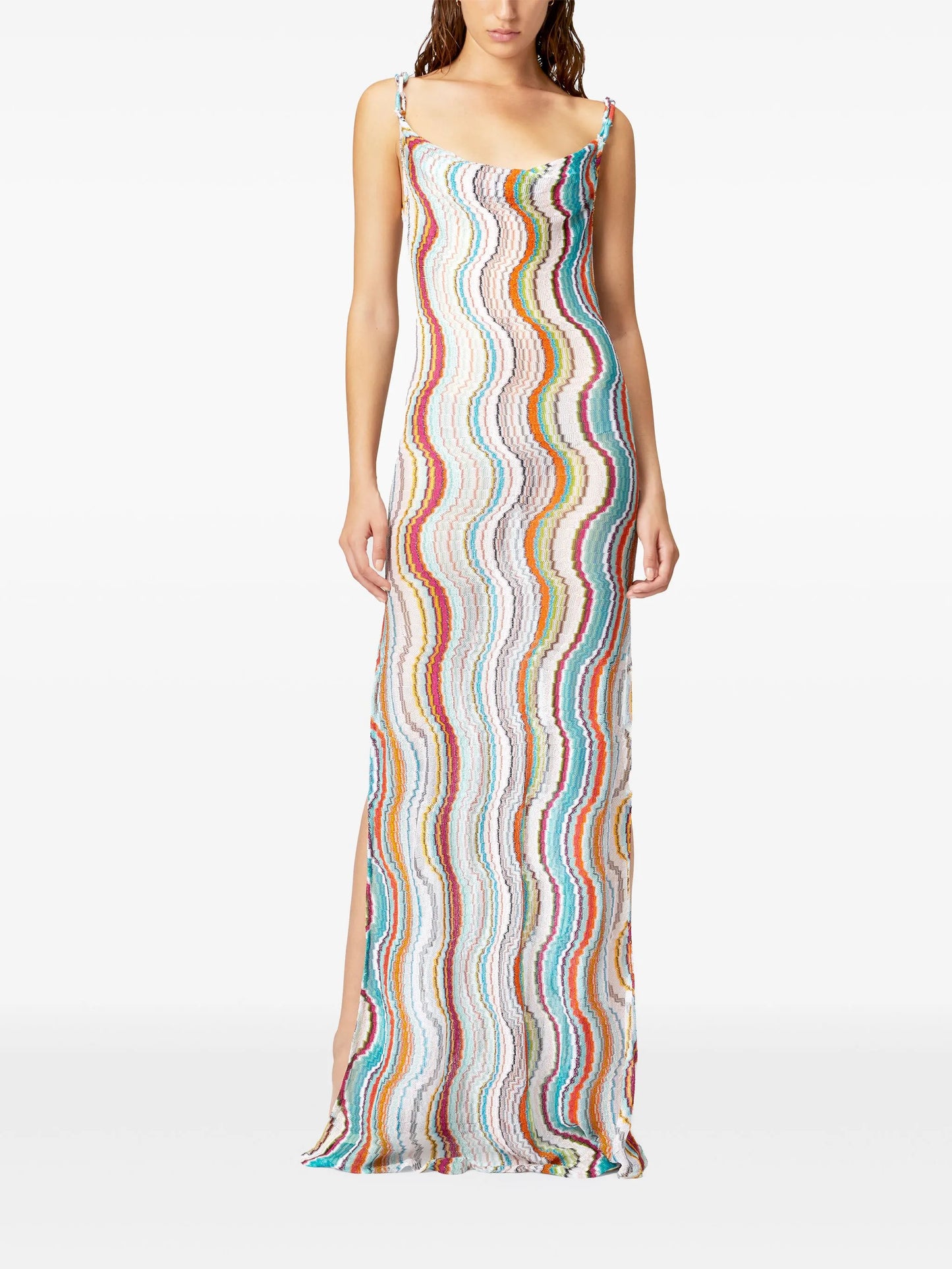 zigzag maxi dress