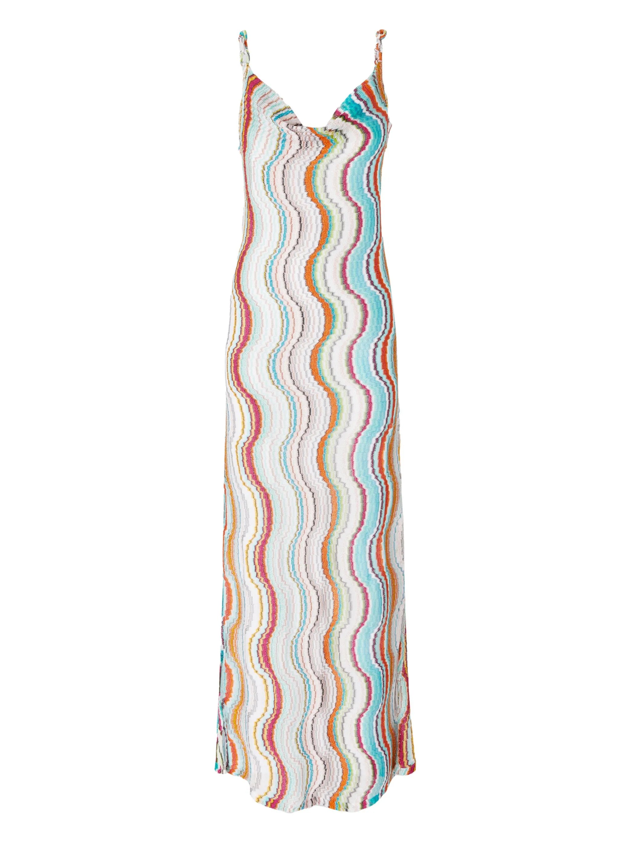 zigzag maxi dress