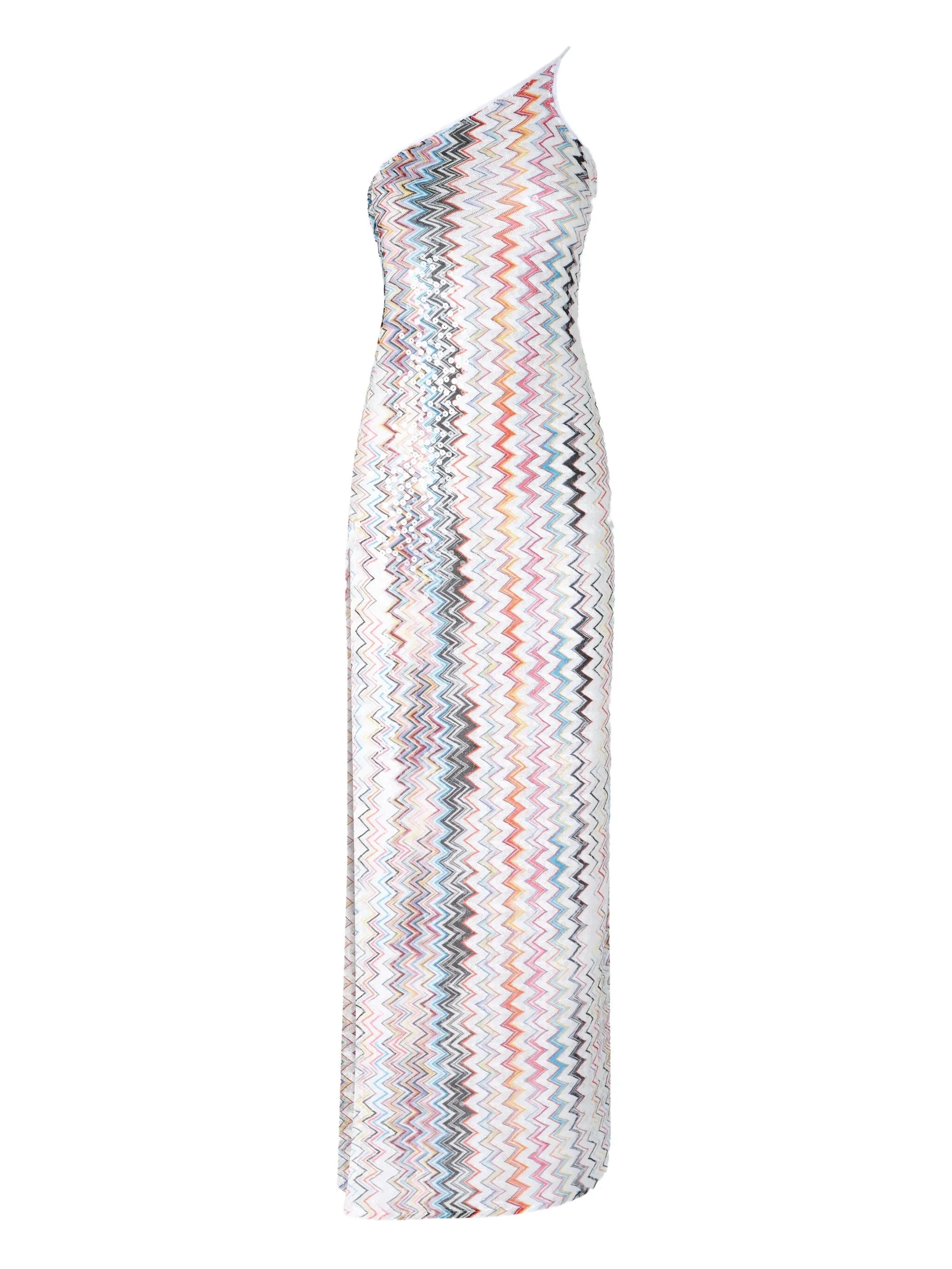 zigzag-pattern dress