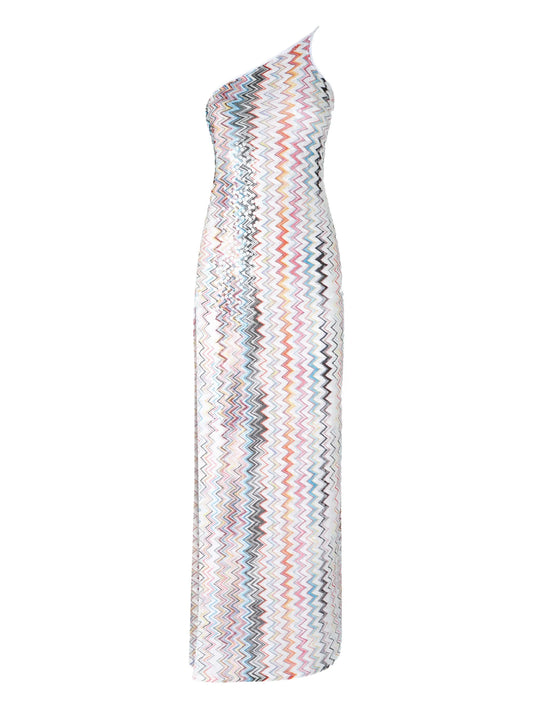 zigzag-pattern dress