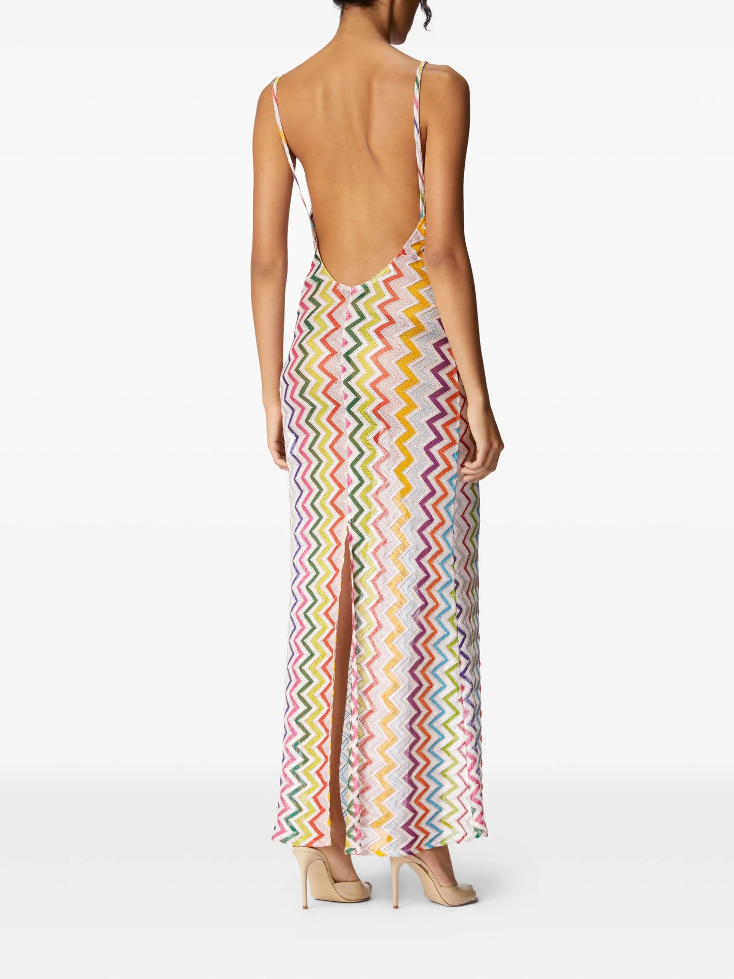 zigzag-pattern dress