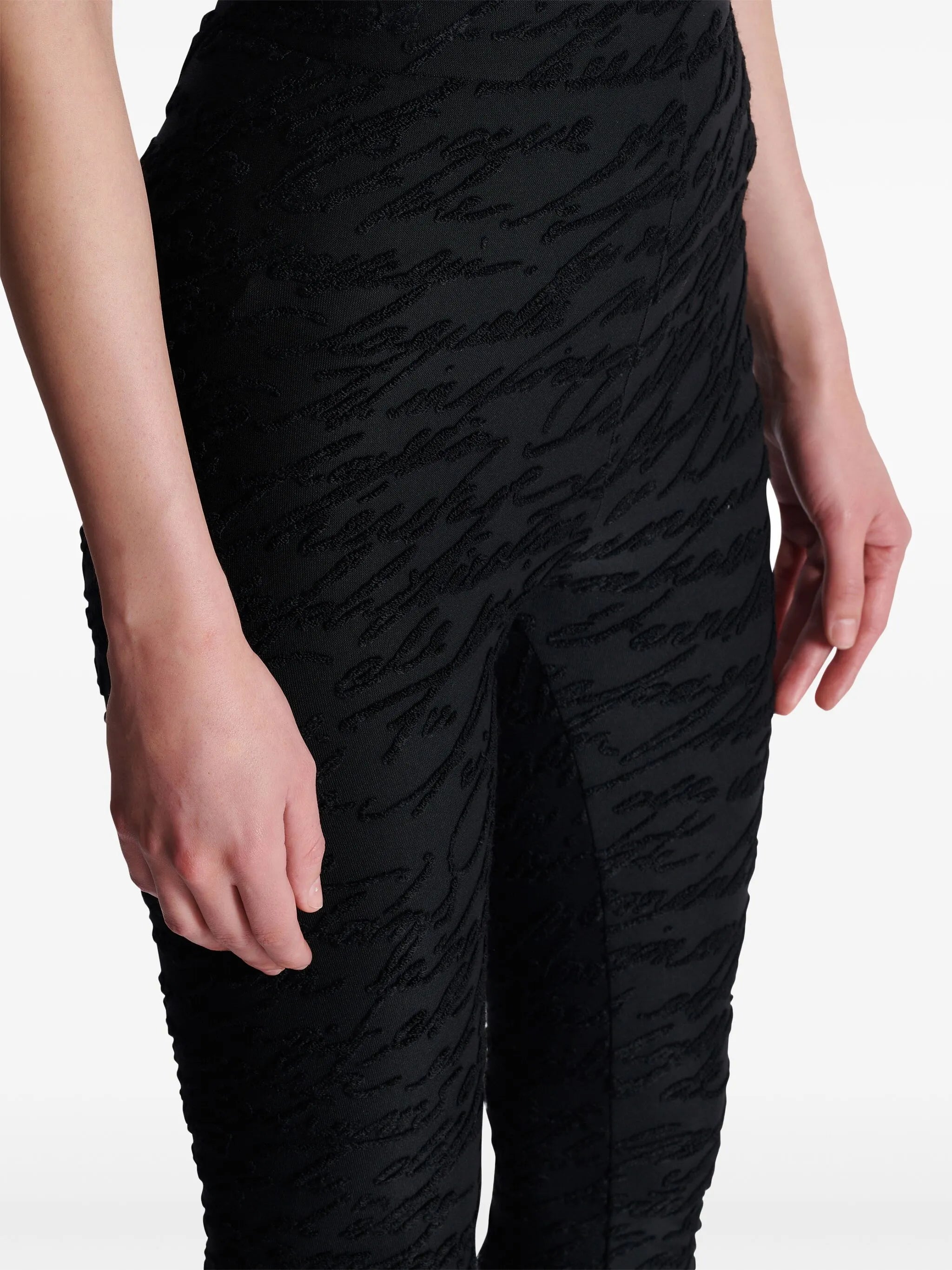 monogram-jacquard legging