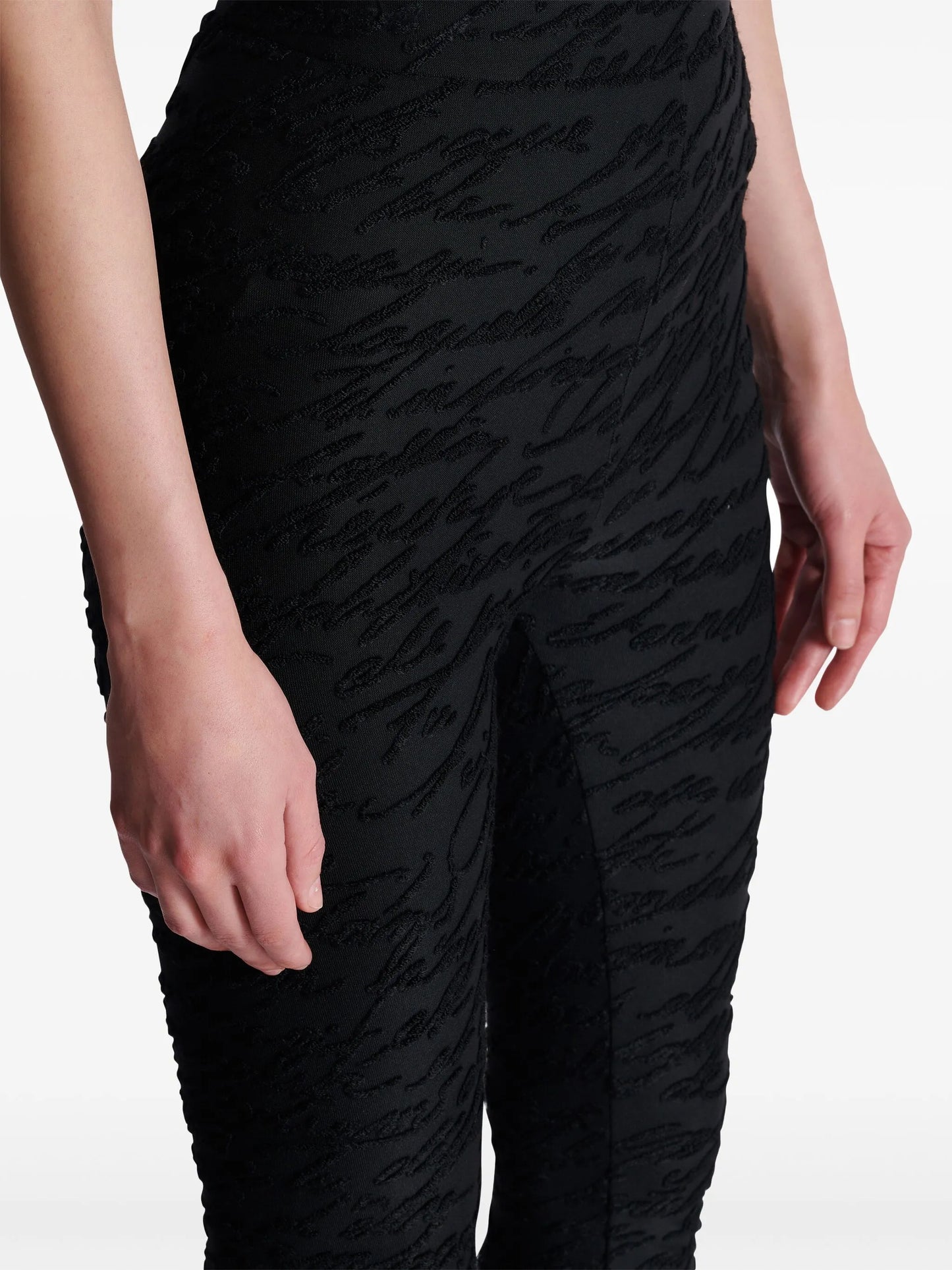 monogram-jacquard legging