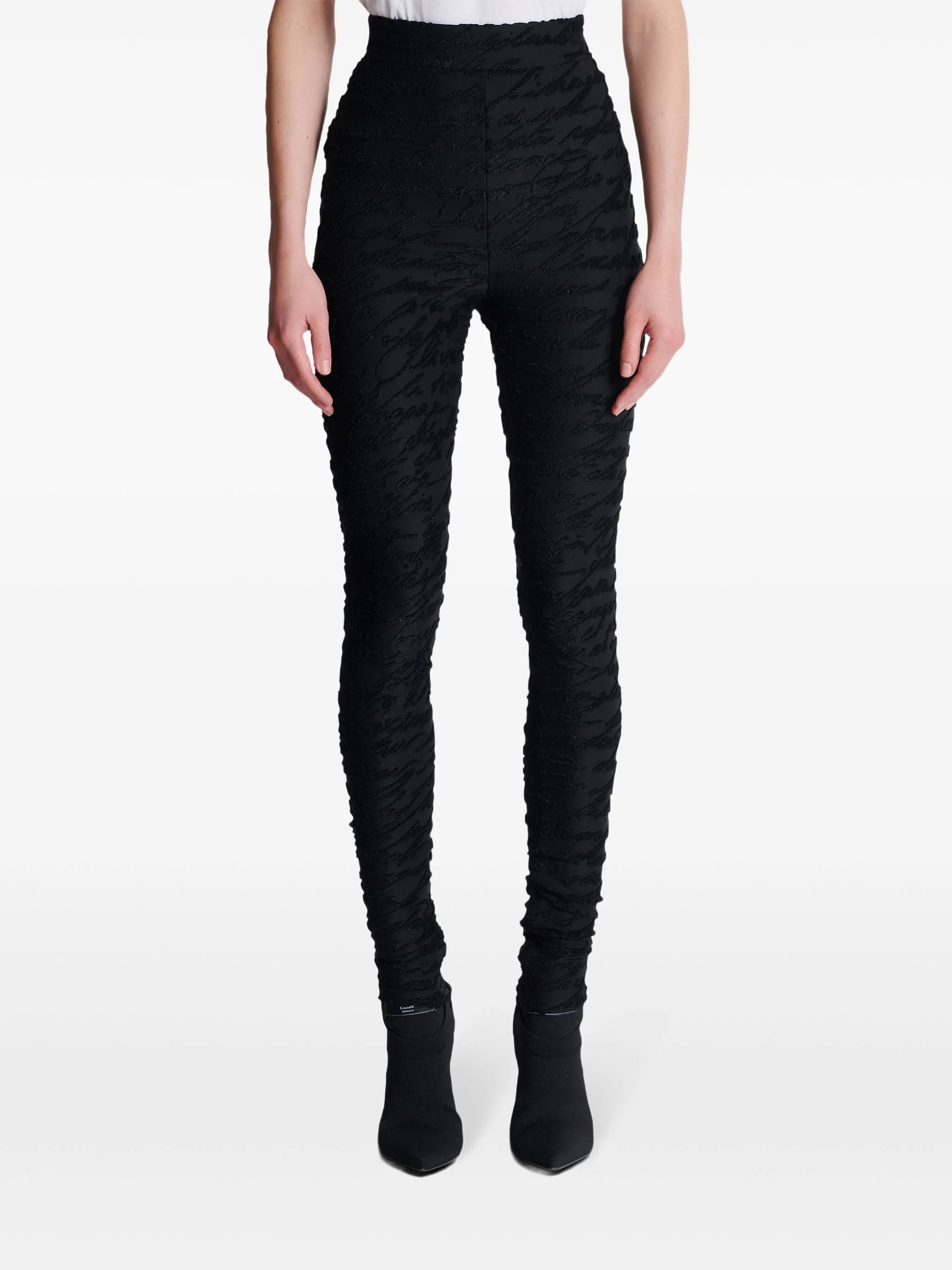 monogram-jacquard legging