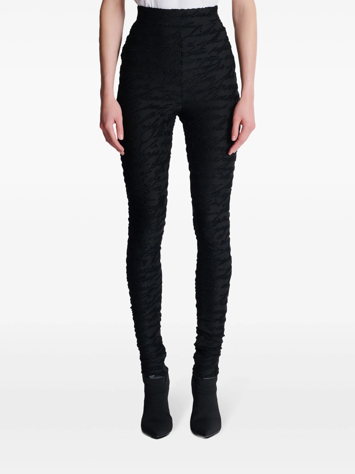 monogram-jacquard legging
