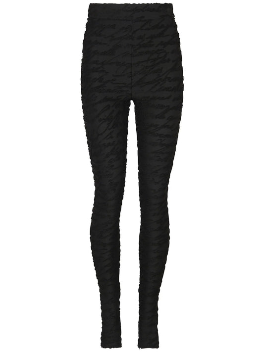 monogram-jacquard legging