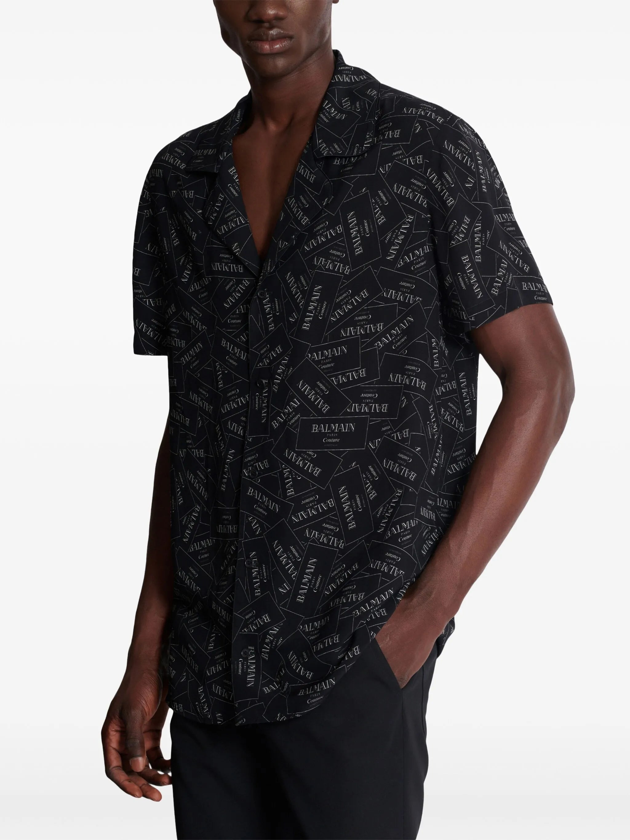 logo-print shirt