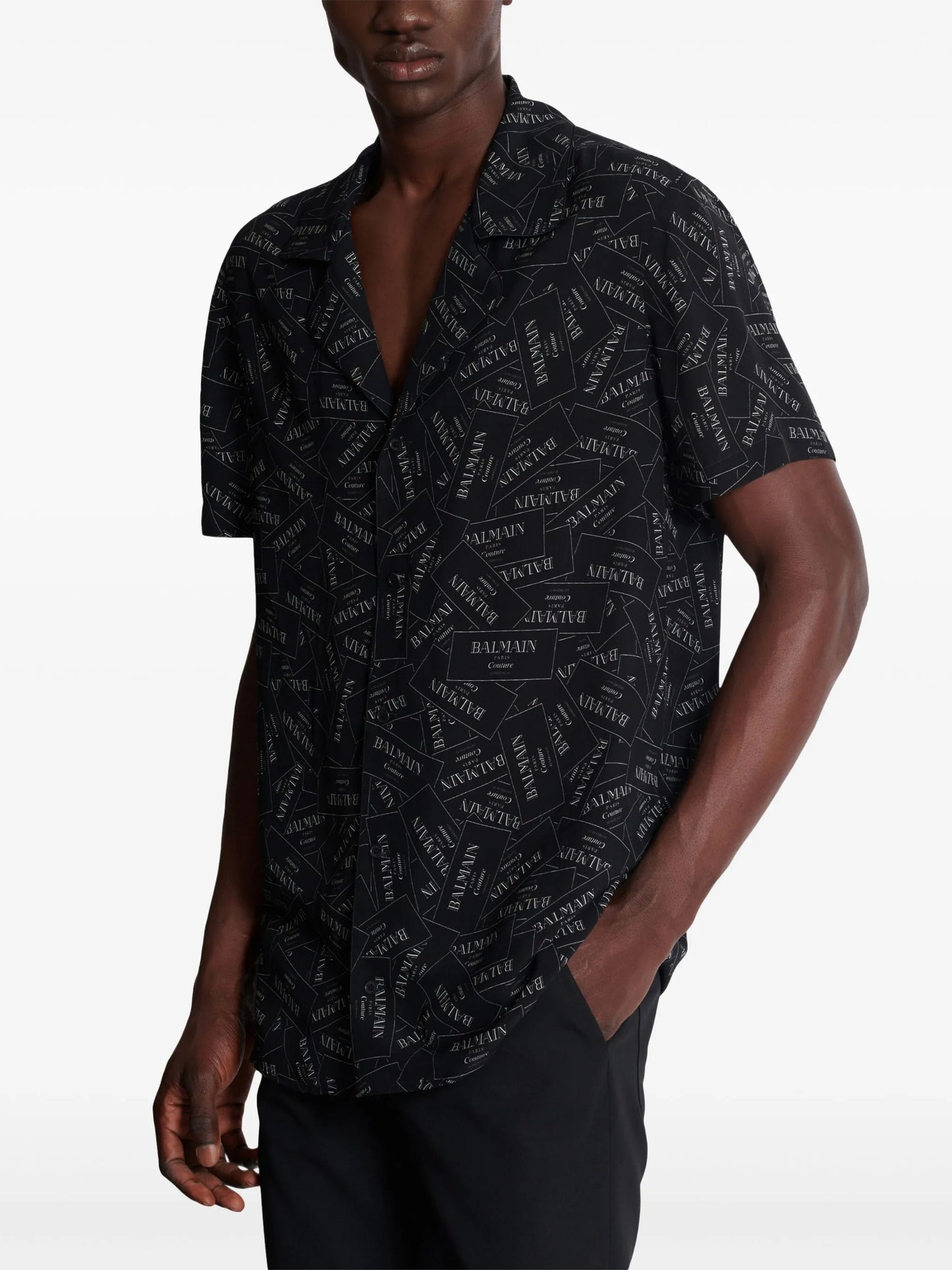 logo-print shirt