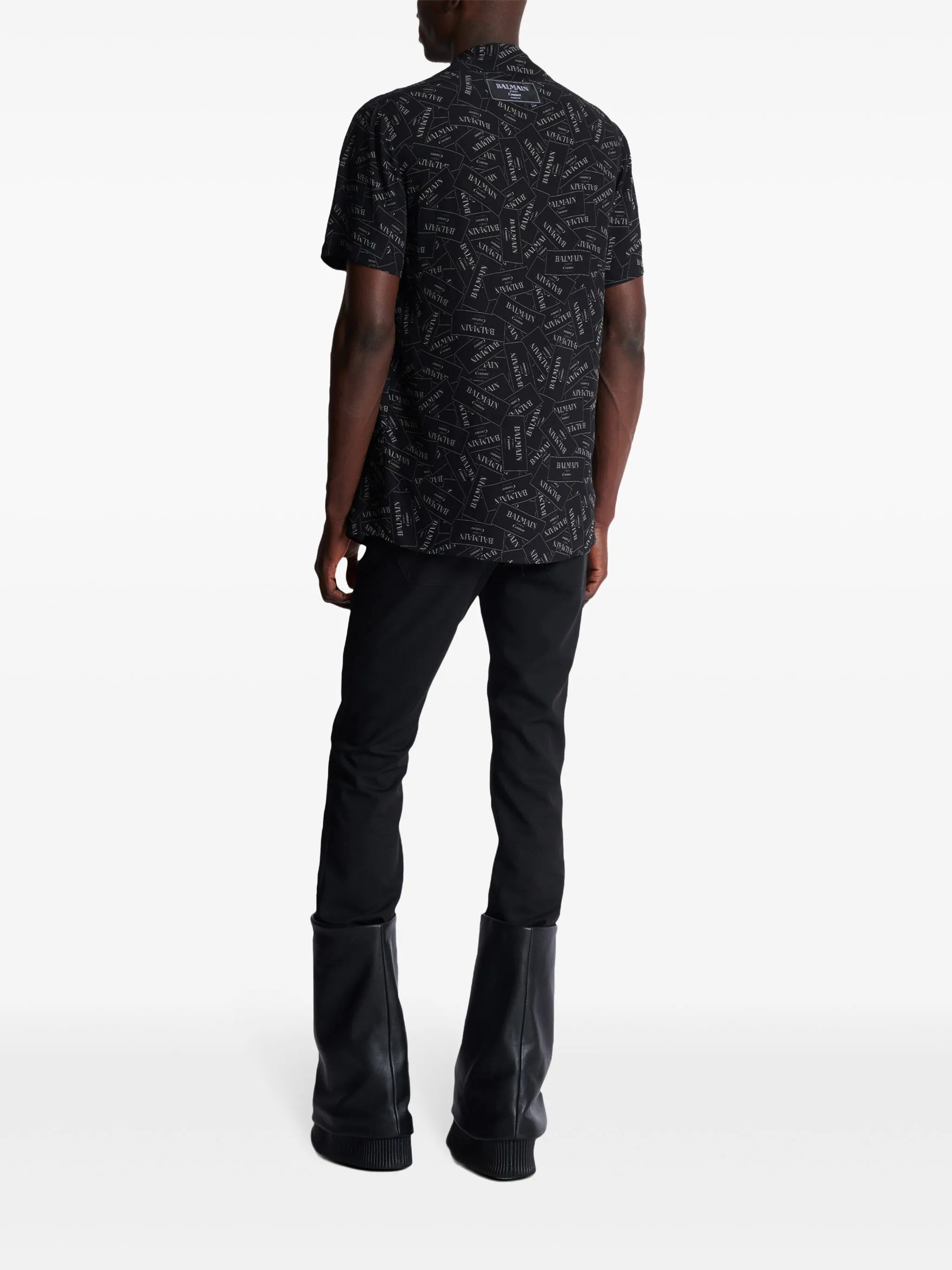 logo-print shirt