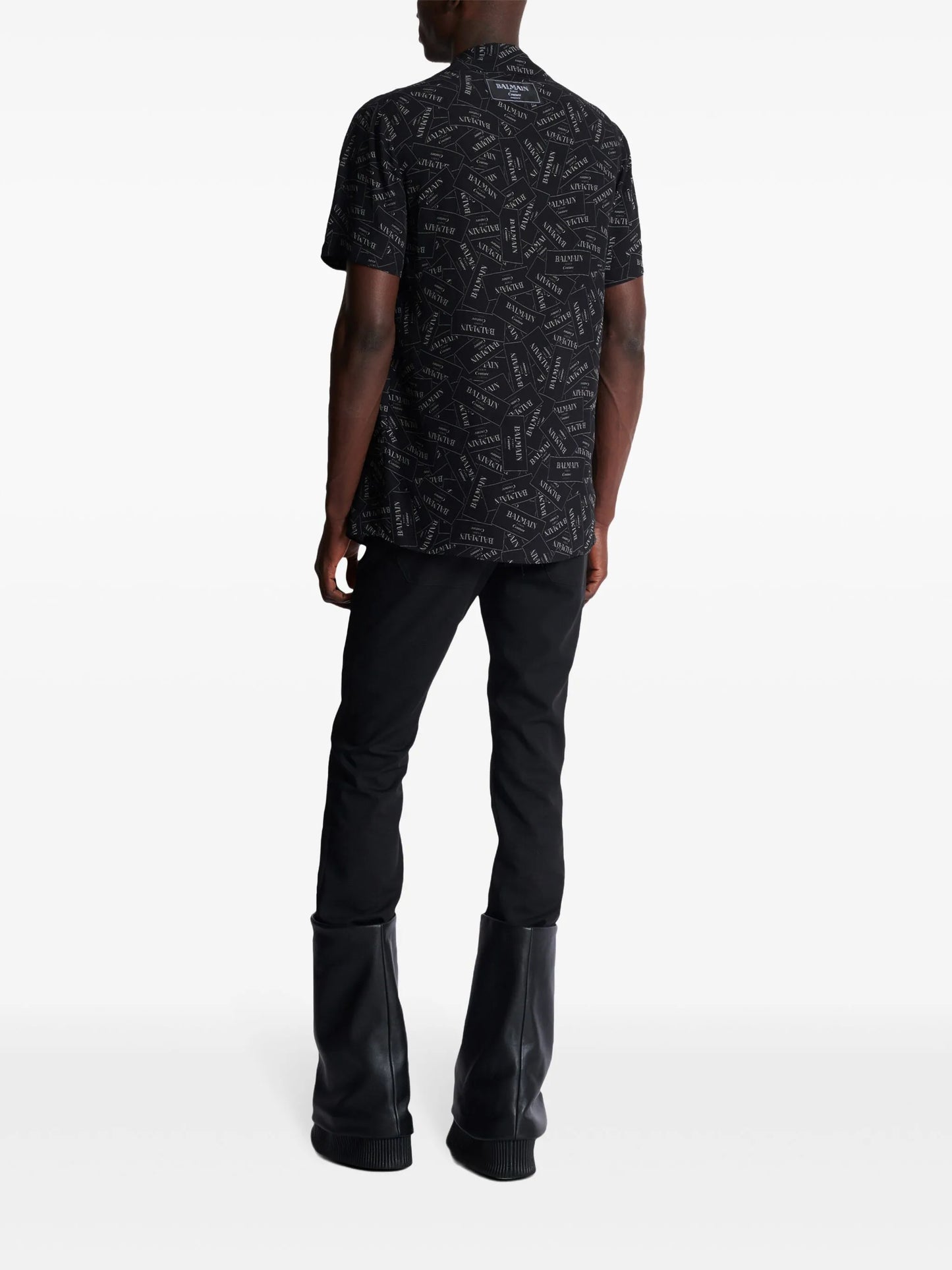 logo-print shirt