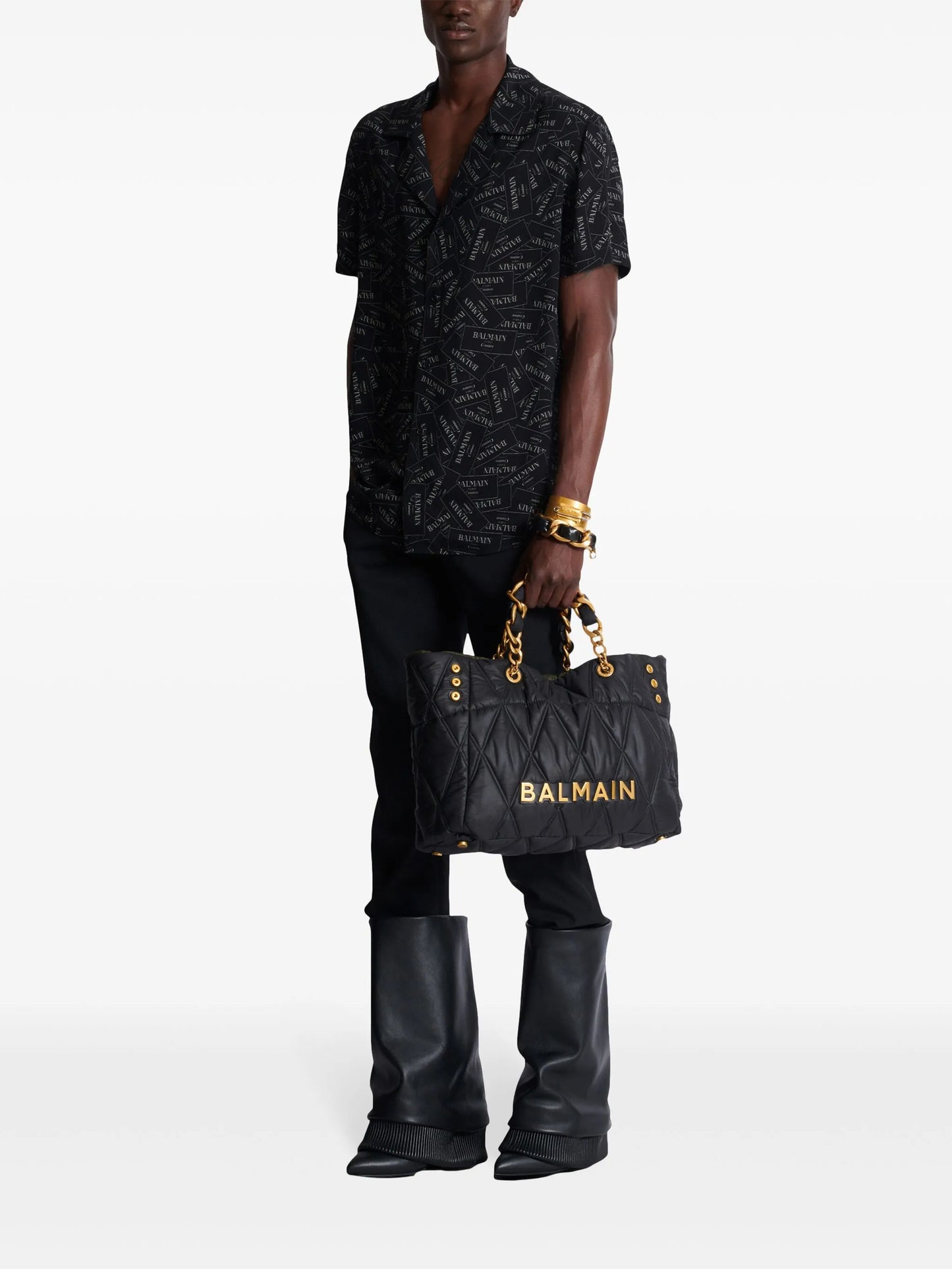 logo-print shirt