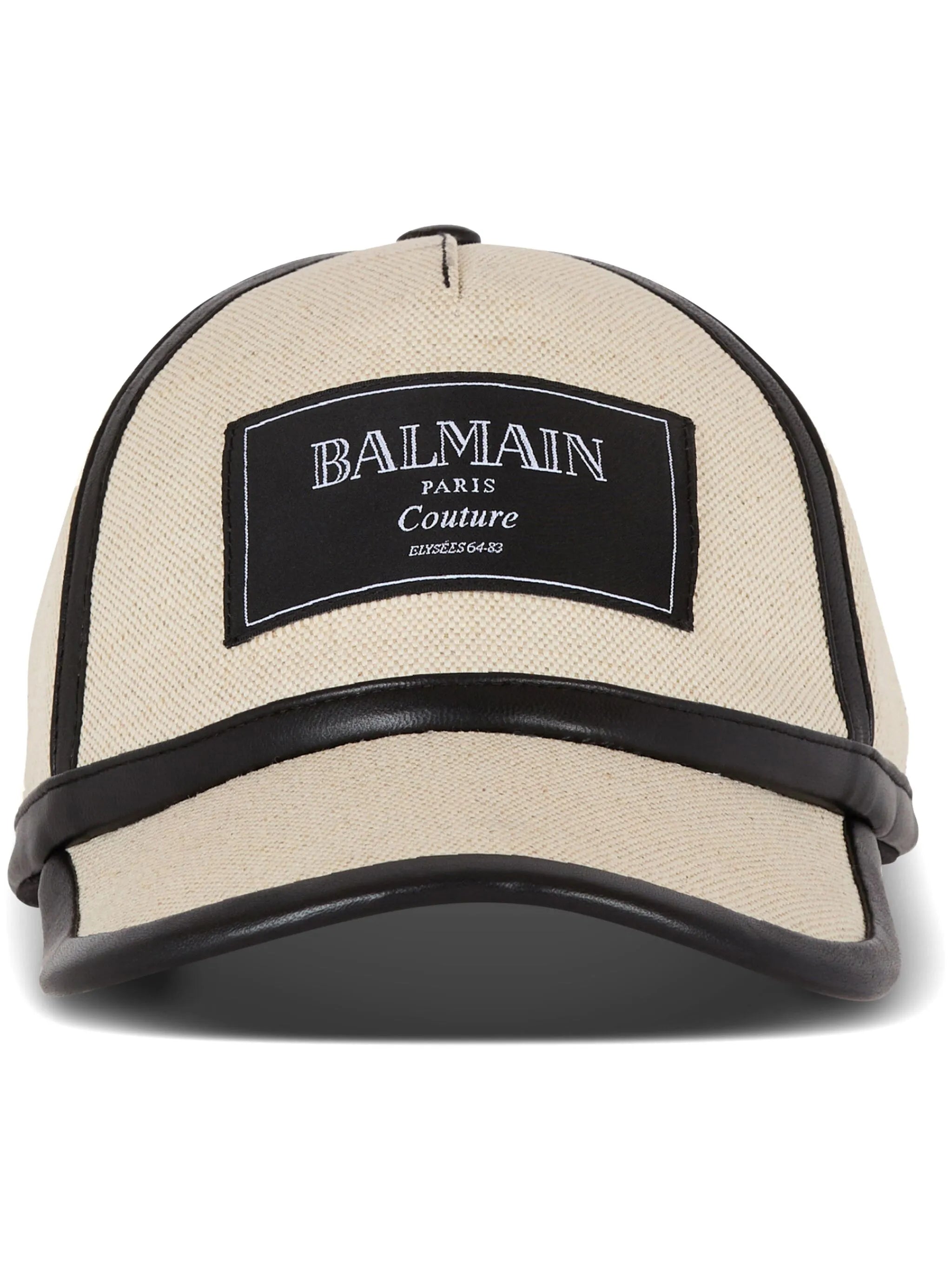 logo patch canvas cap