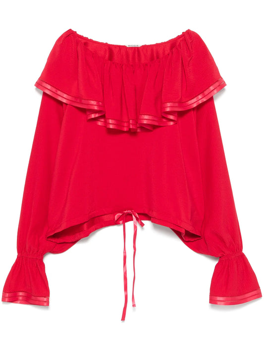 Claret blouse