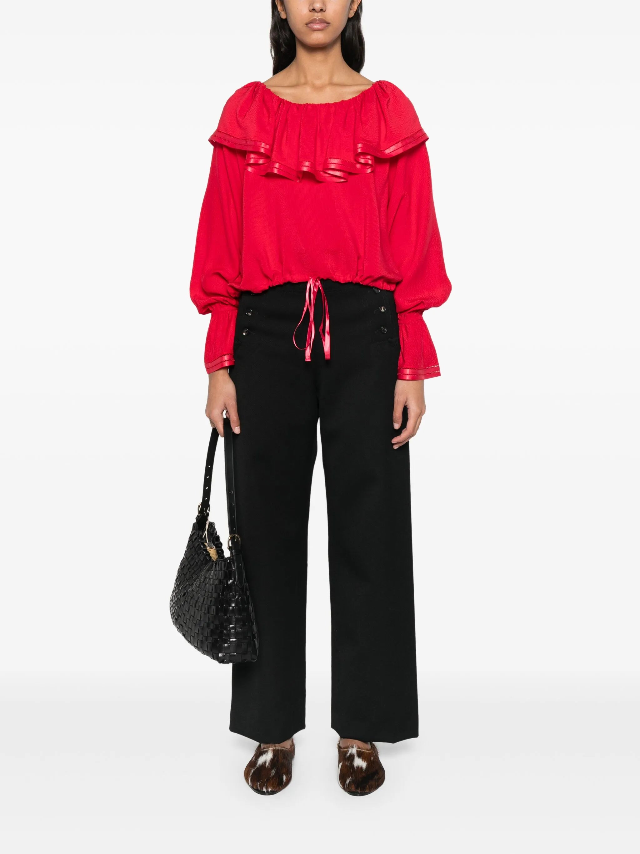 Claret blouse