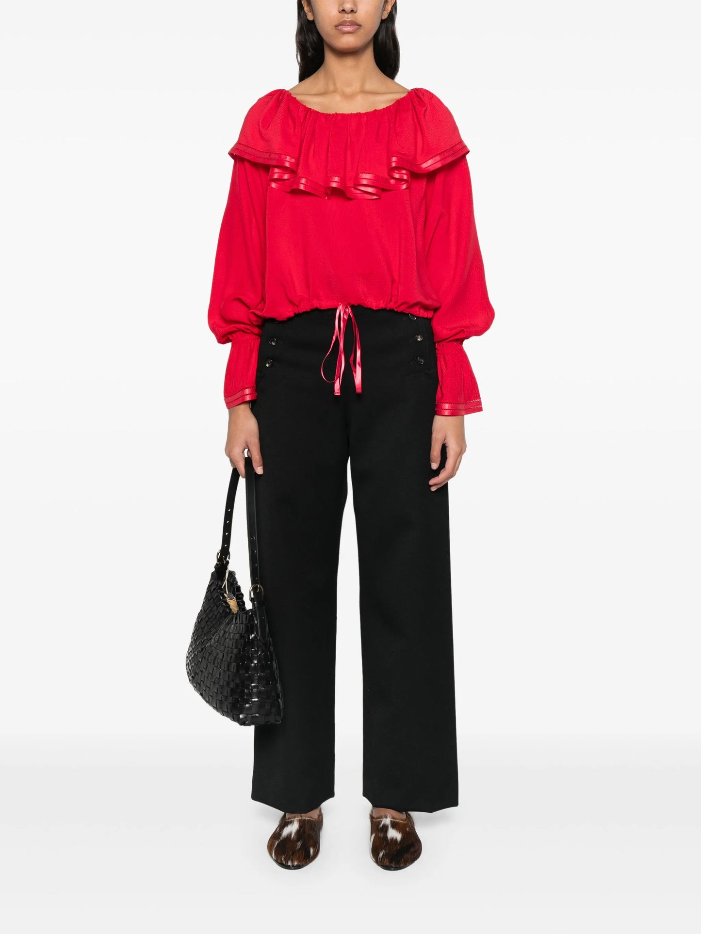 Claret blouse