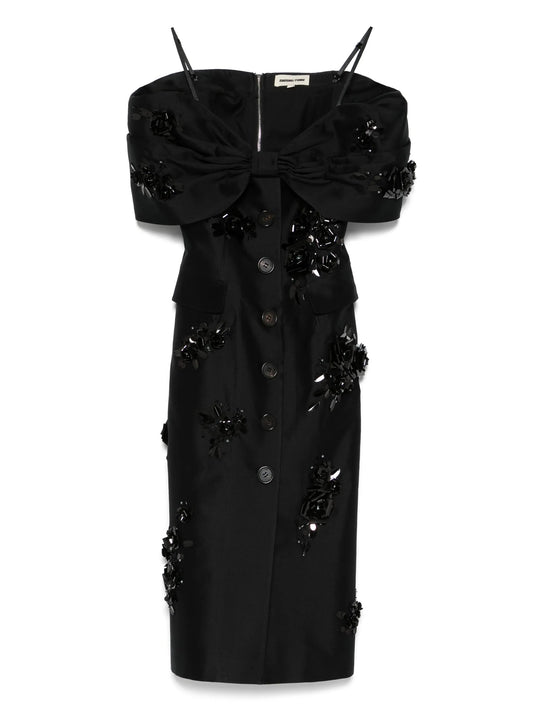 oversize bow dress