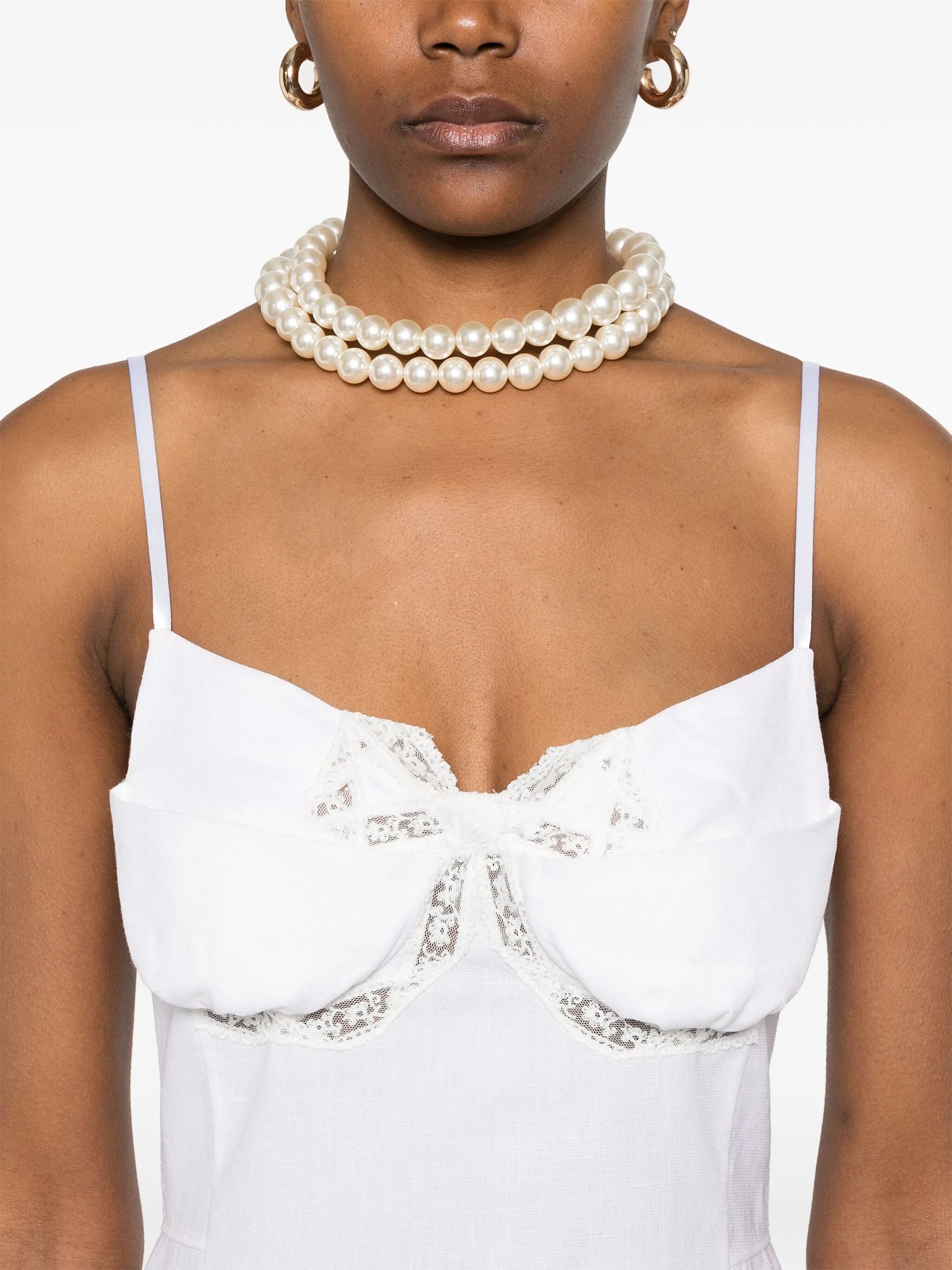 double-bodice midi dress