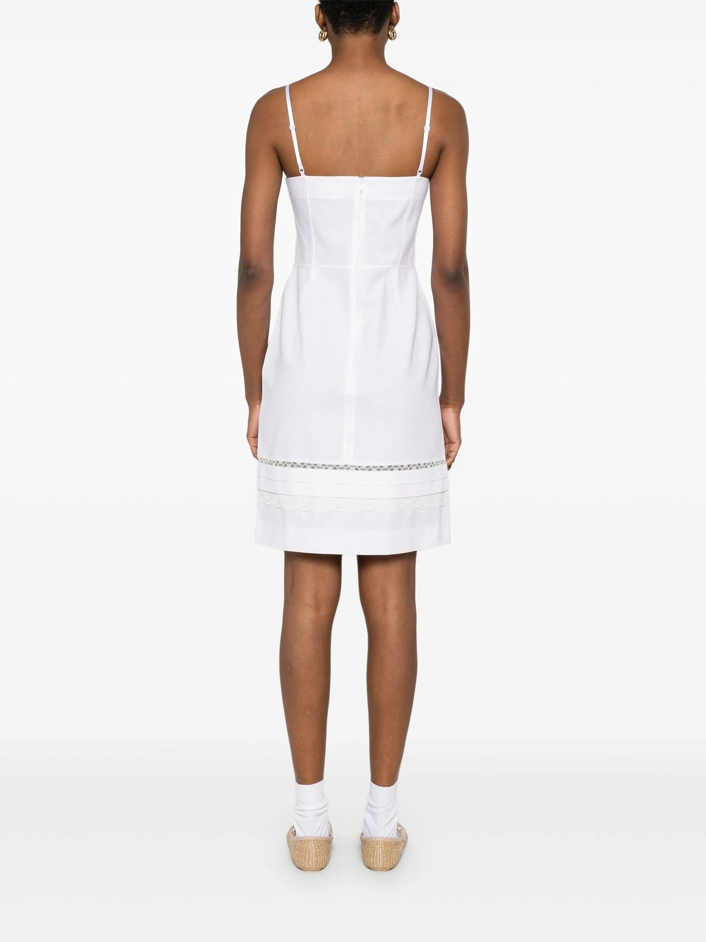 double-bodice midi dress