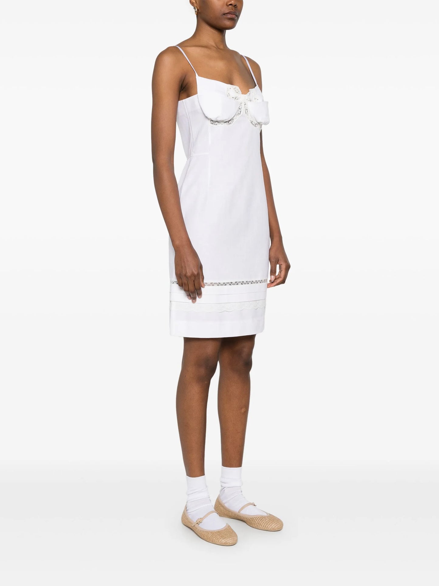 double-bodice midi dress