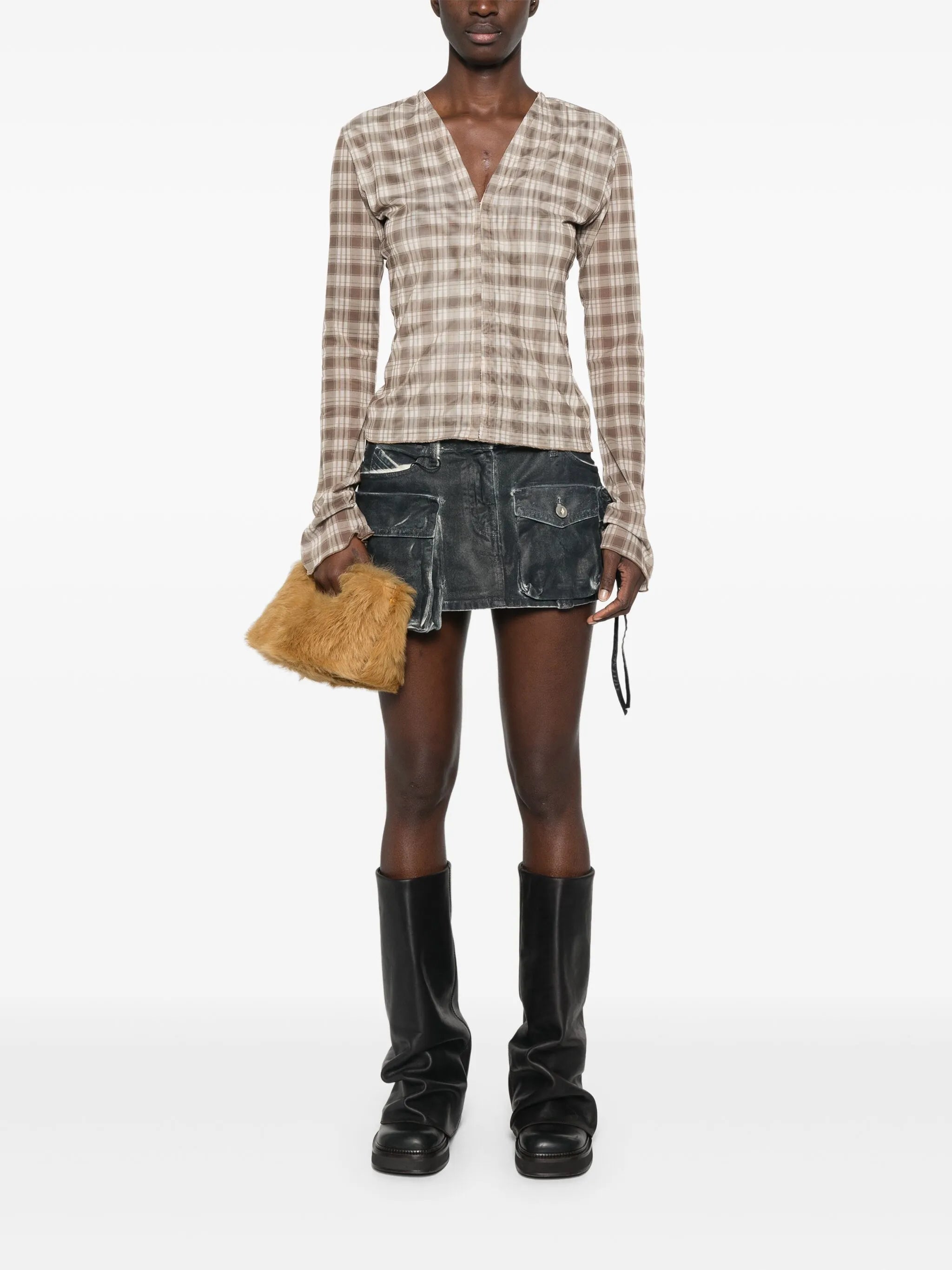 hook-eye cardigan