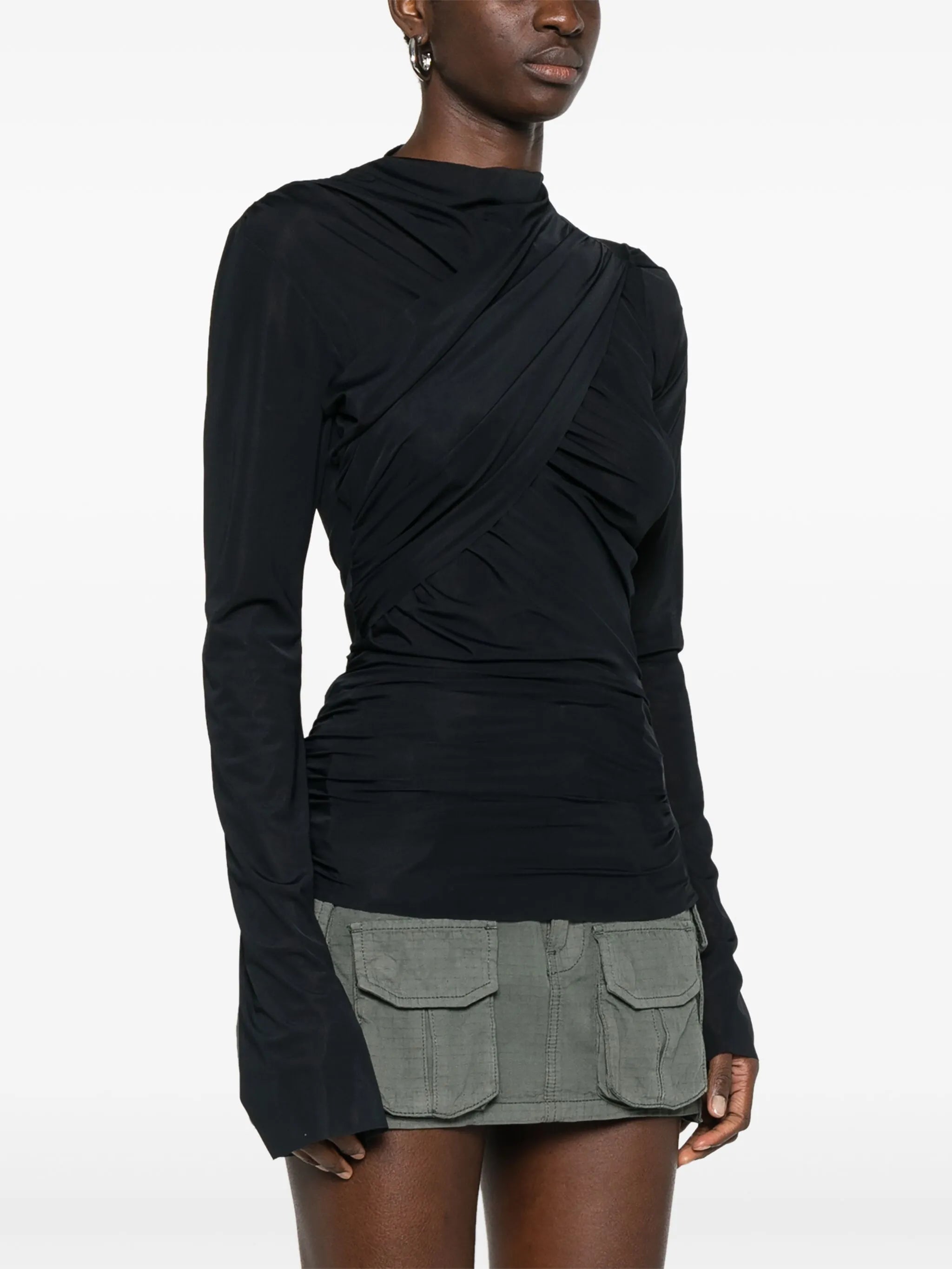 drapped top
