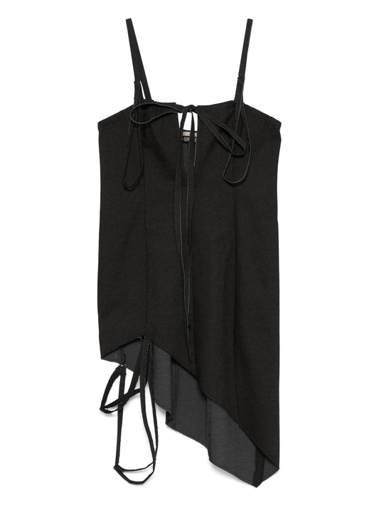 keyhole corset mini dress