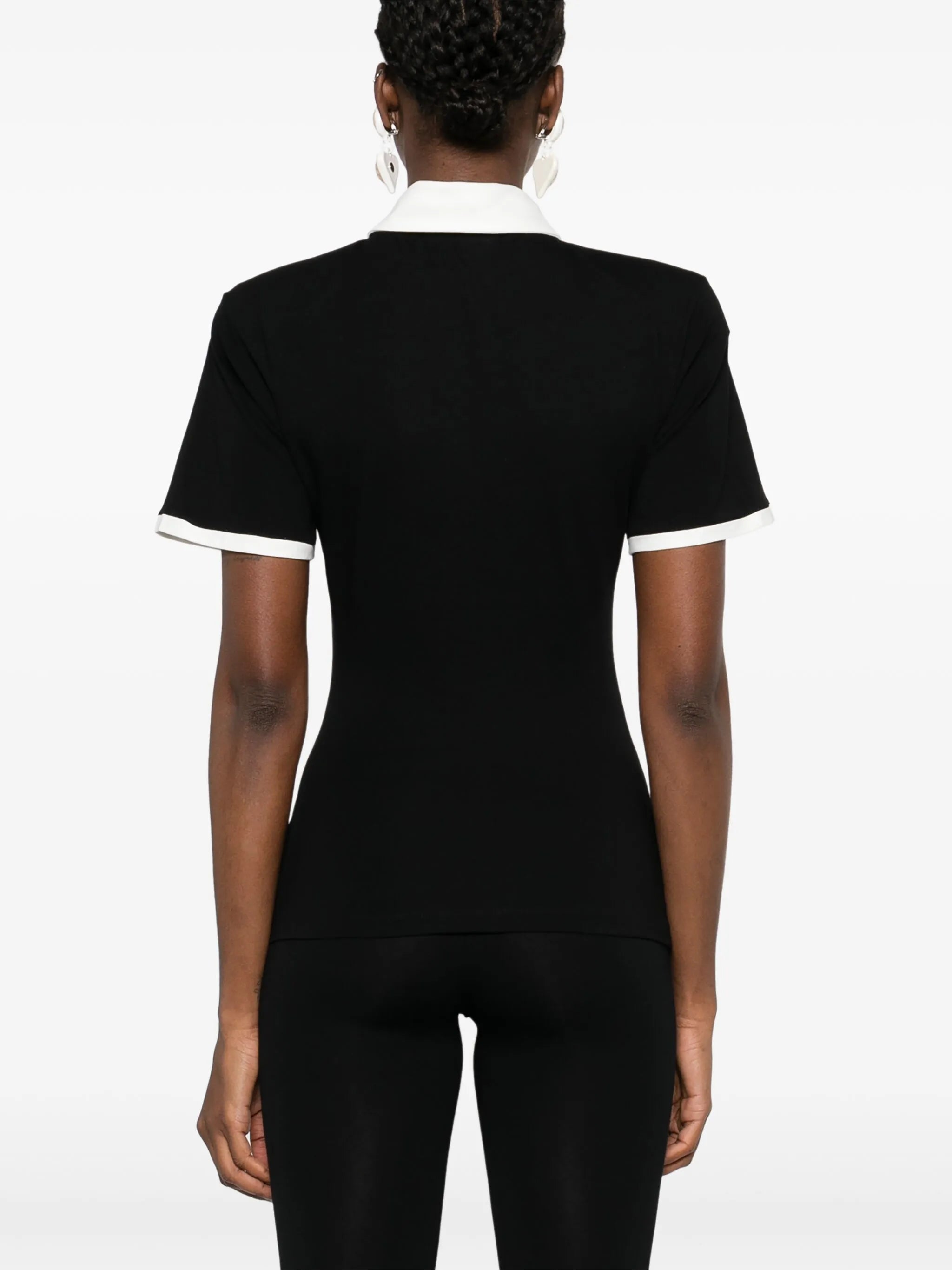 embroidered-logo polo top