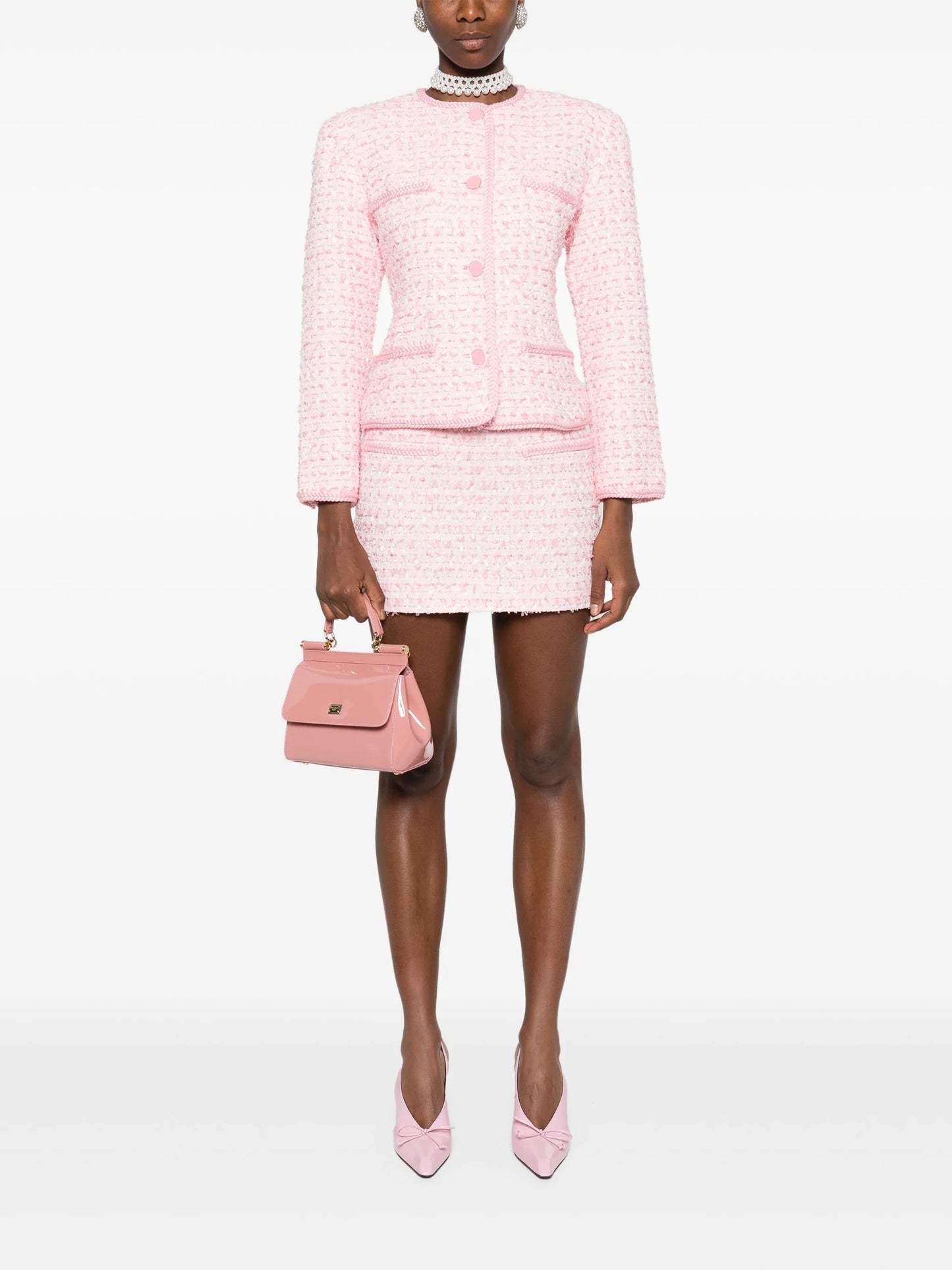 tweed mini skirt