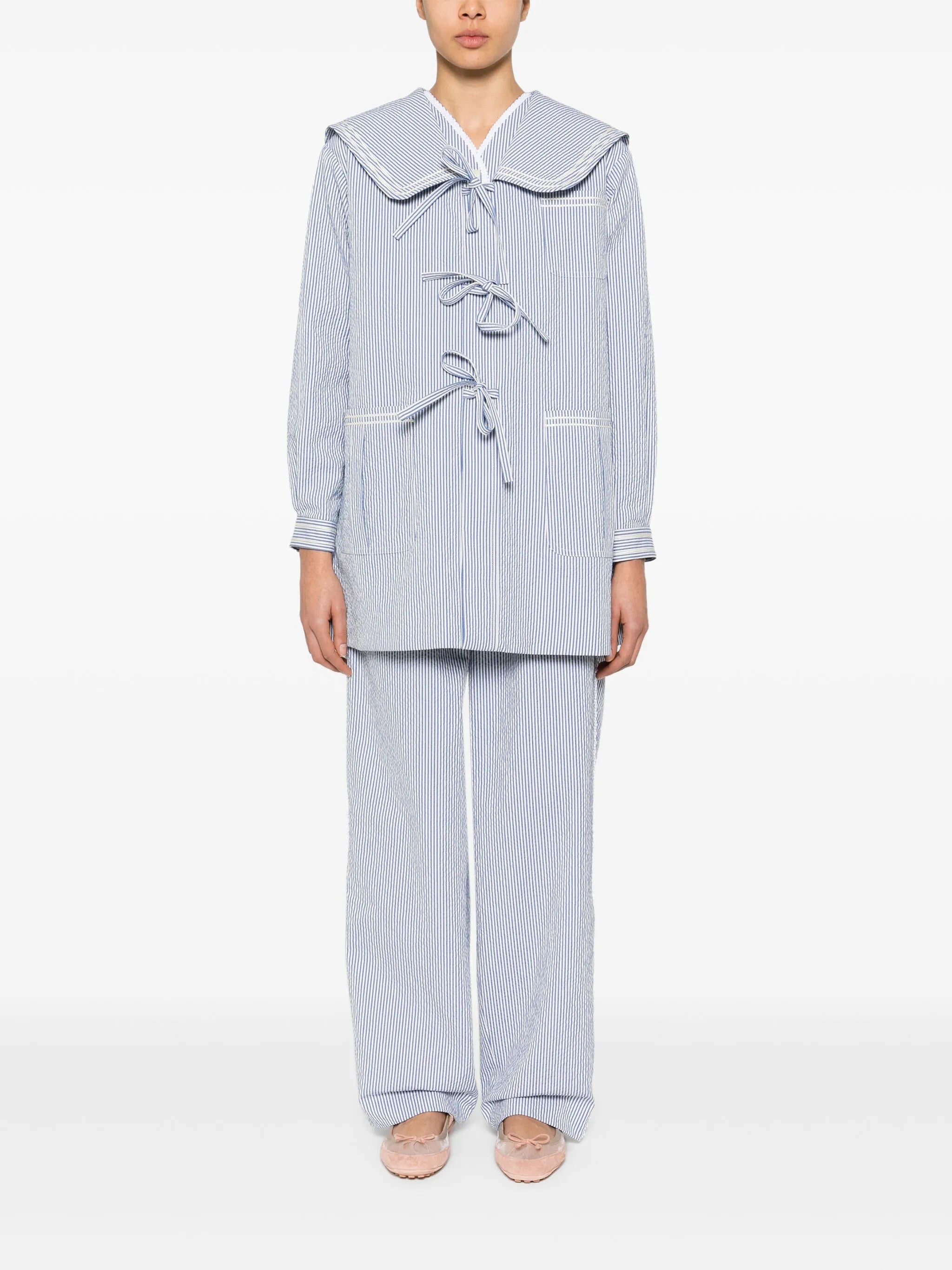 Club Stripe sailor coat