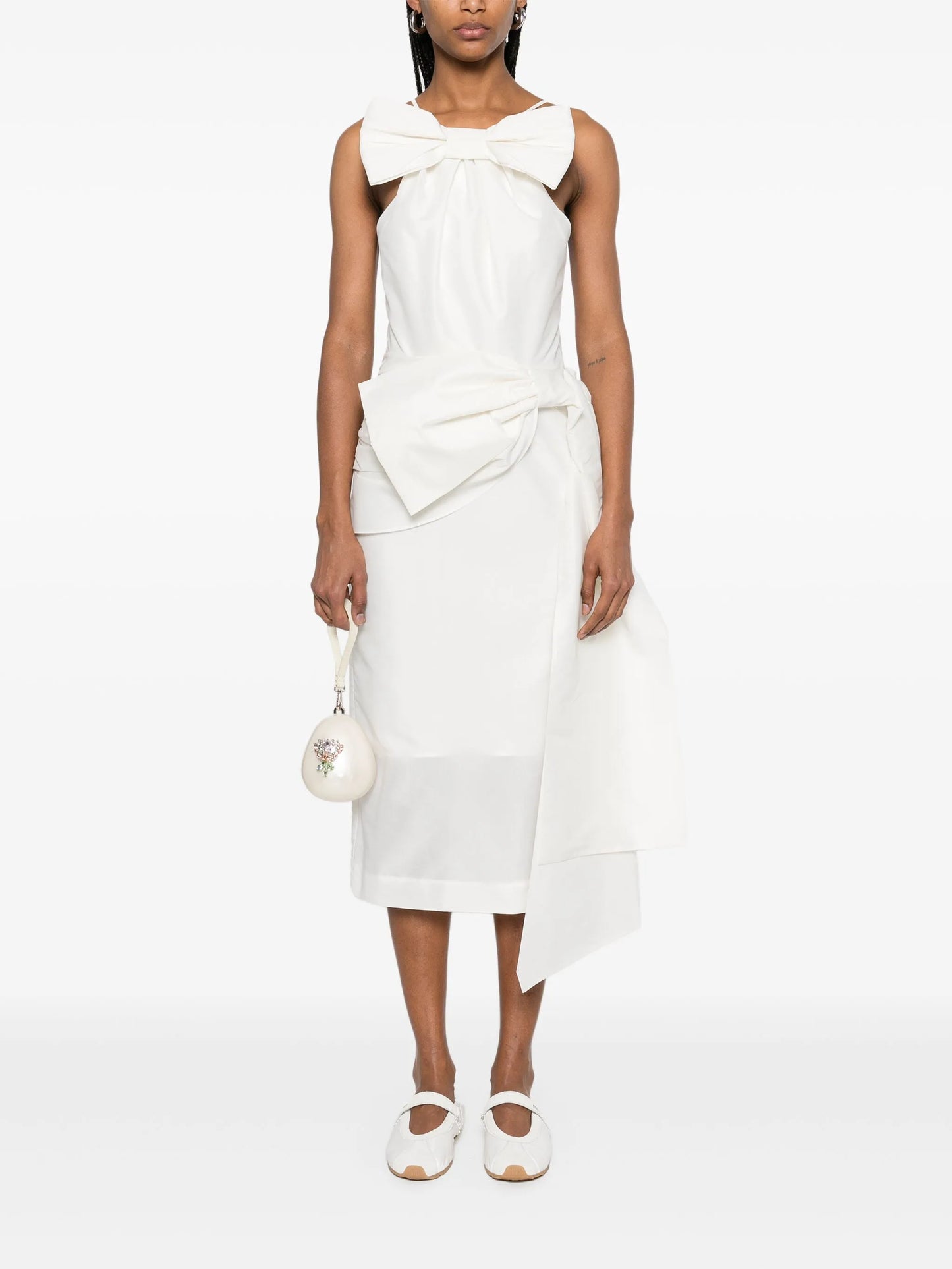 bow midi dress