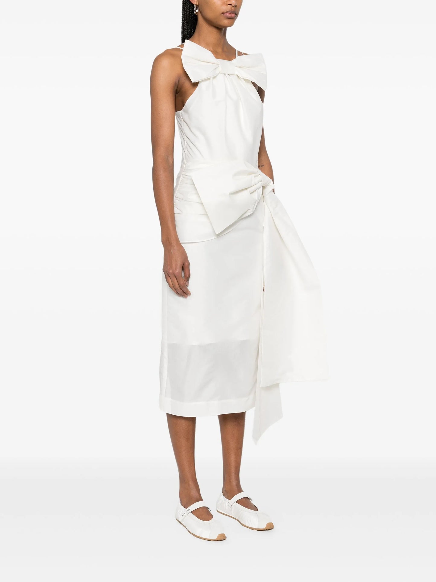 bow midi dress