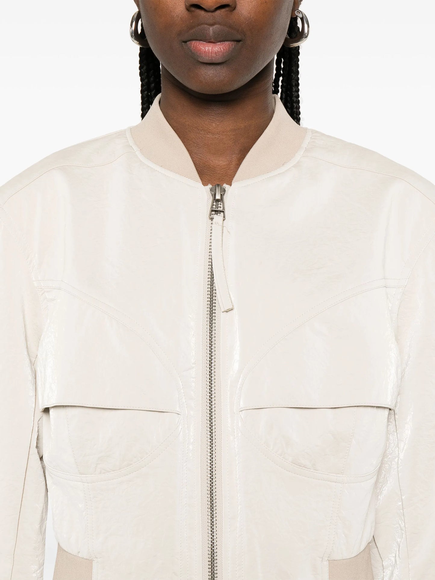 bustier bomber jacket