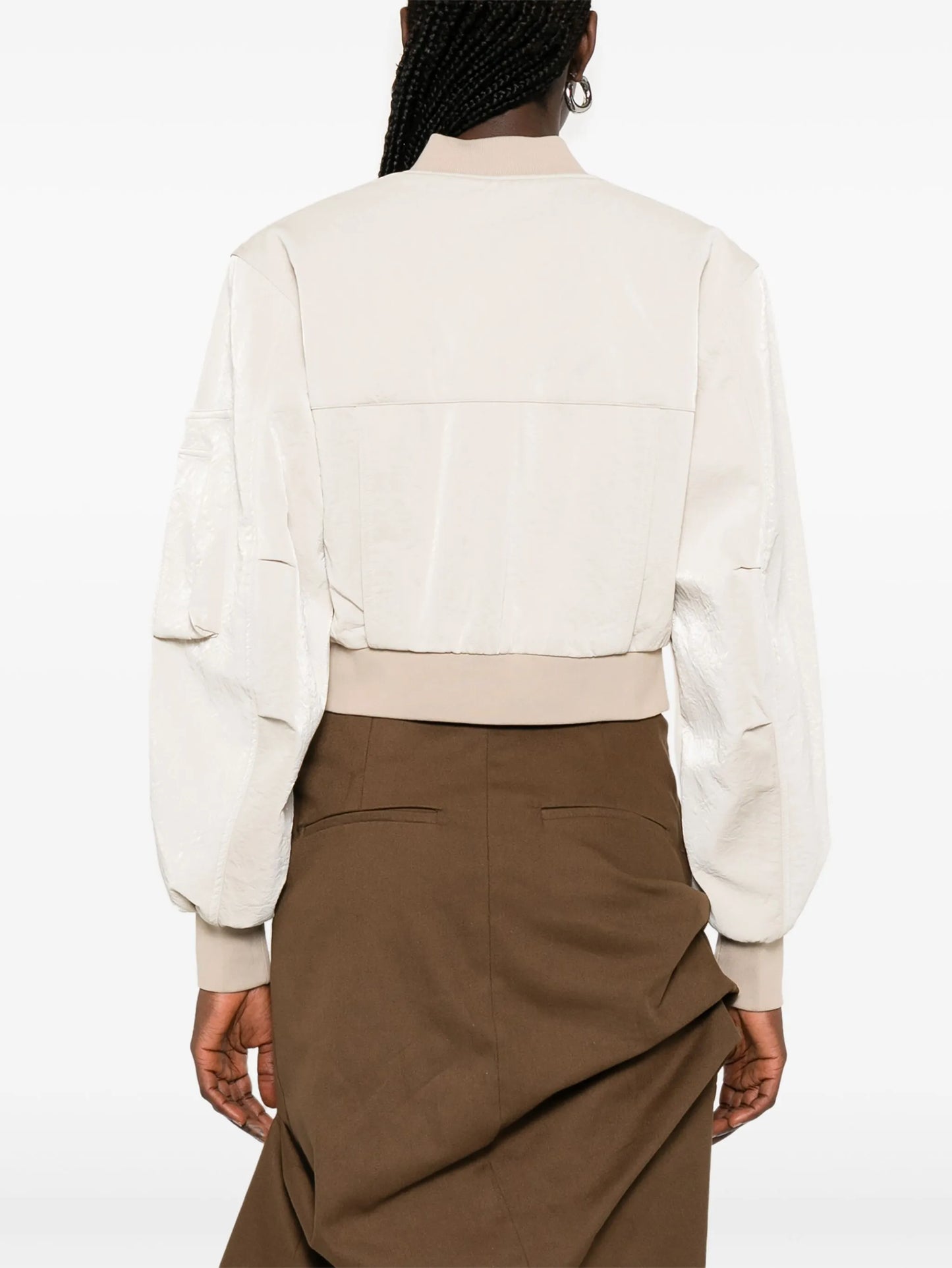 bustier bomber jacket