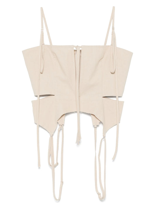 keyhole corset top
