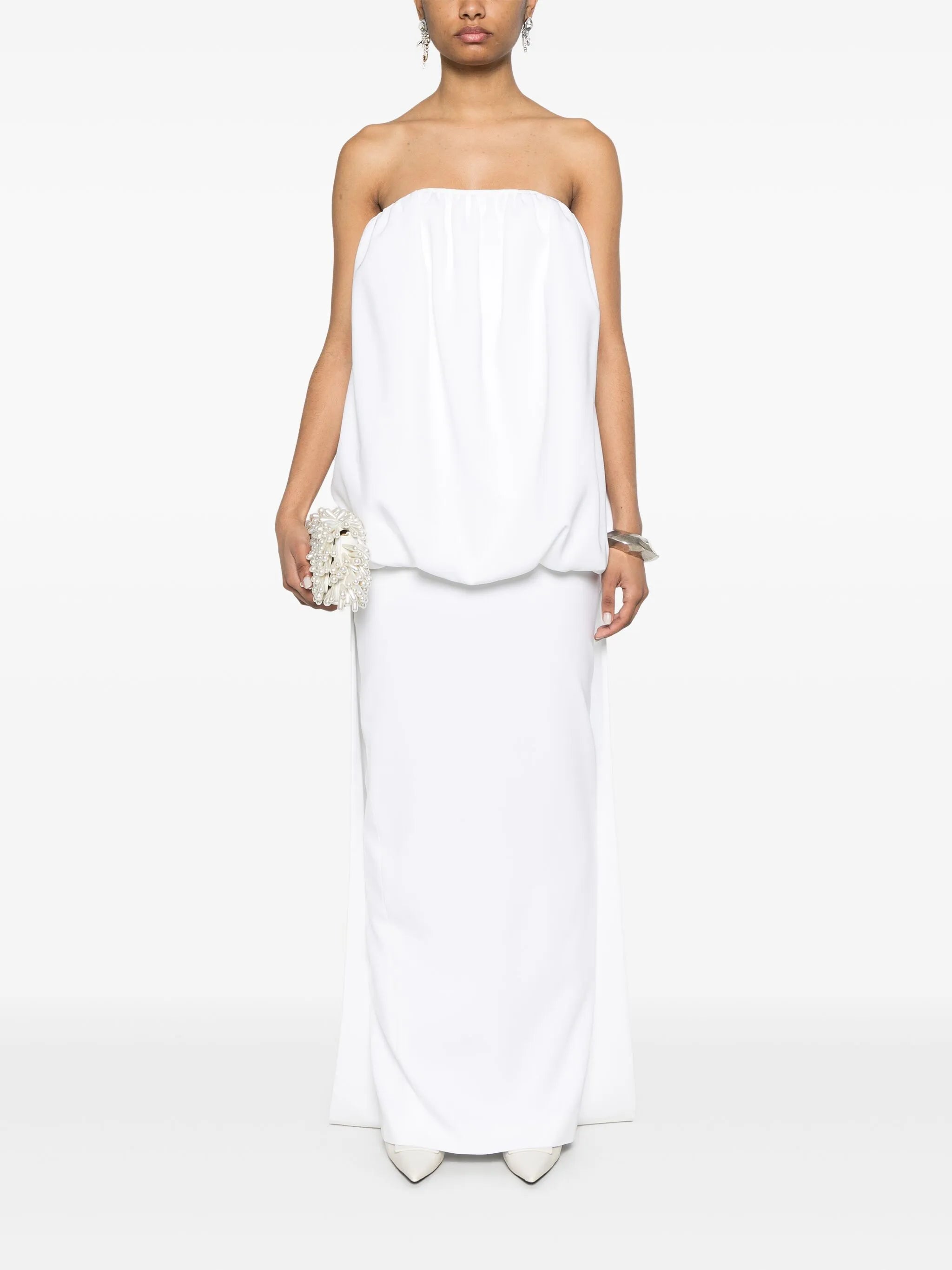 puffball-top gown