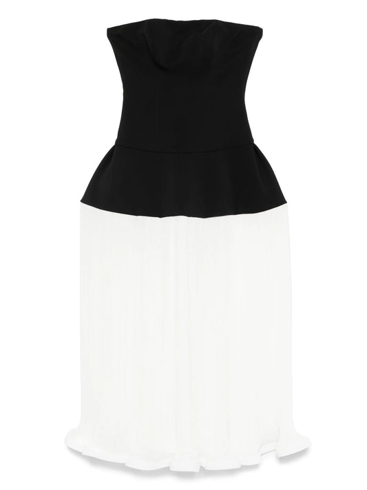 pleated maxi dress