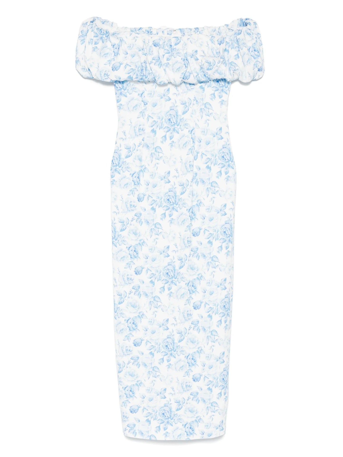 rose-print maxi dress