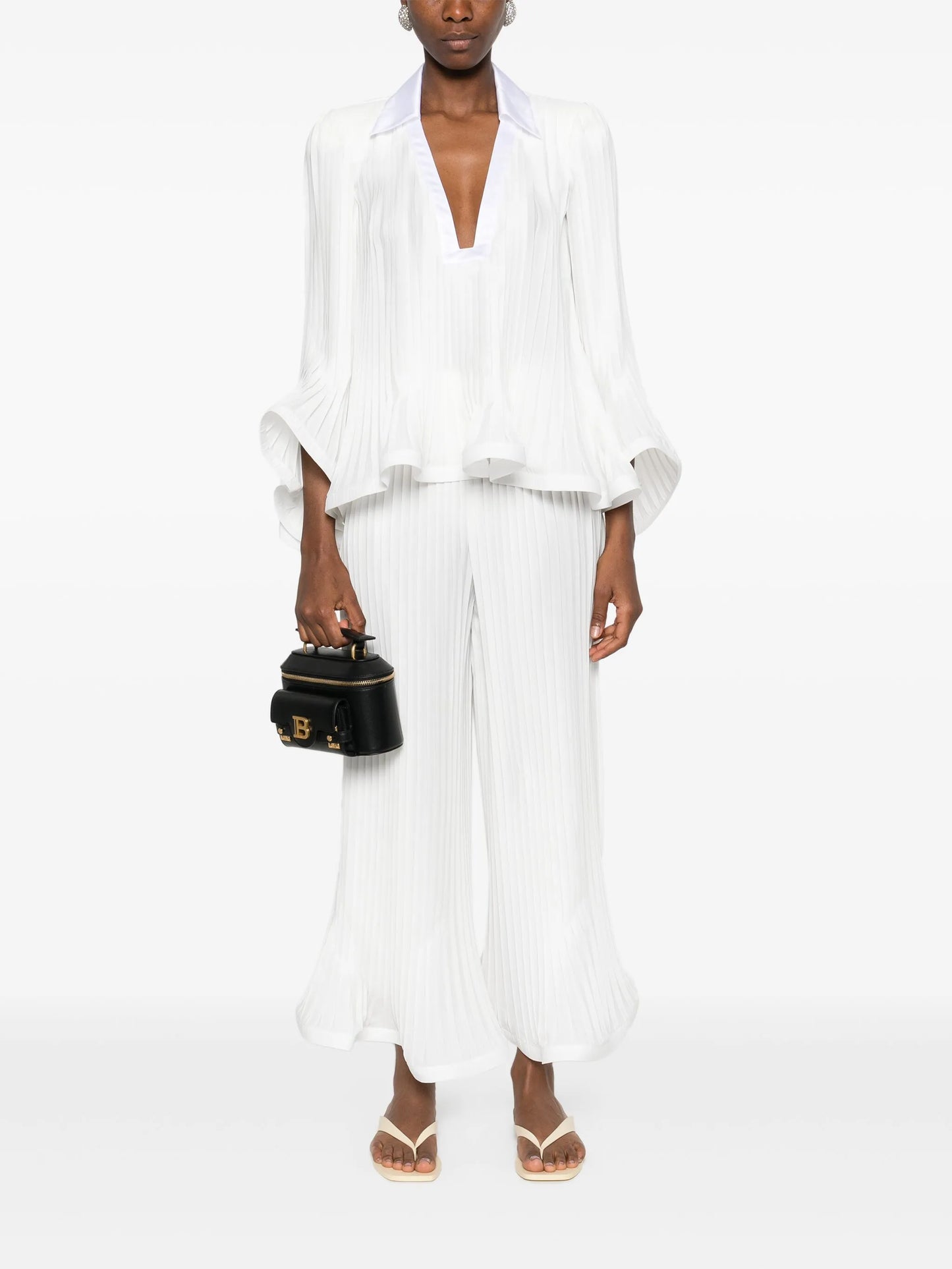 pleated blouse
