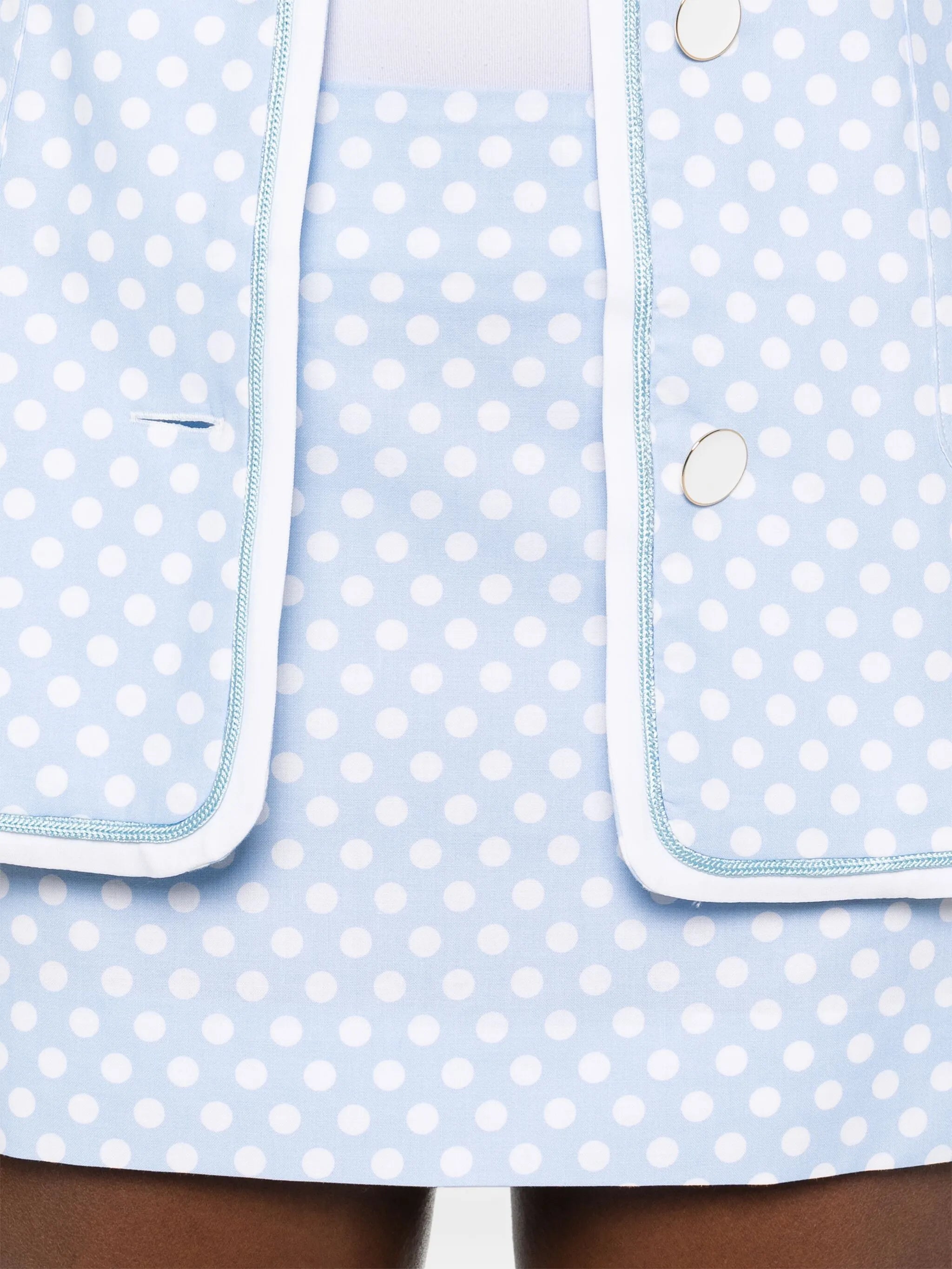 polka dot mini skirt
