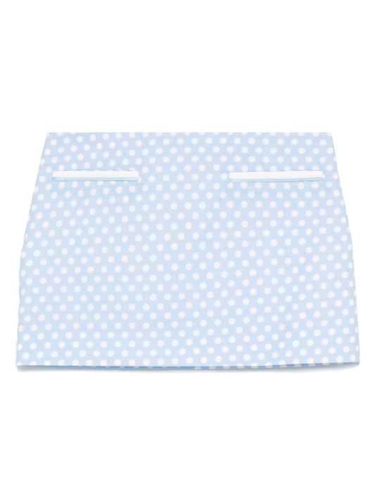 polka dot mini skirt