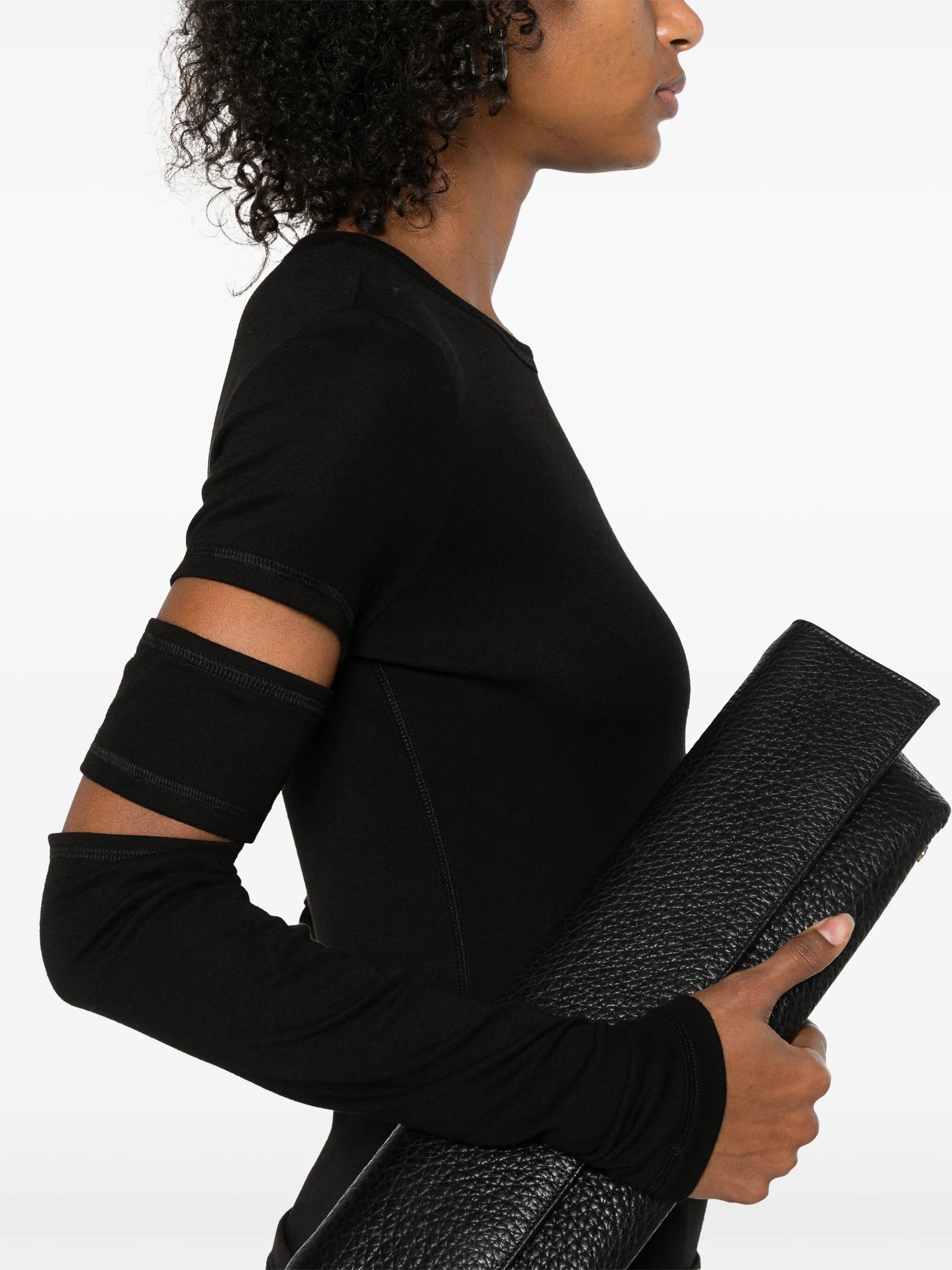 Slash midi dress