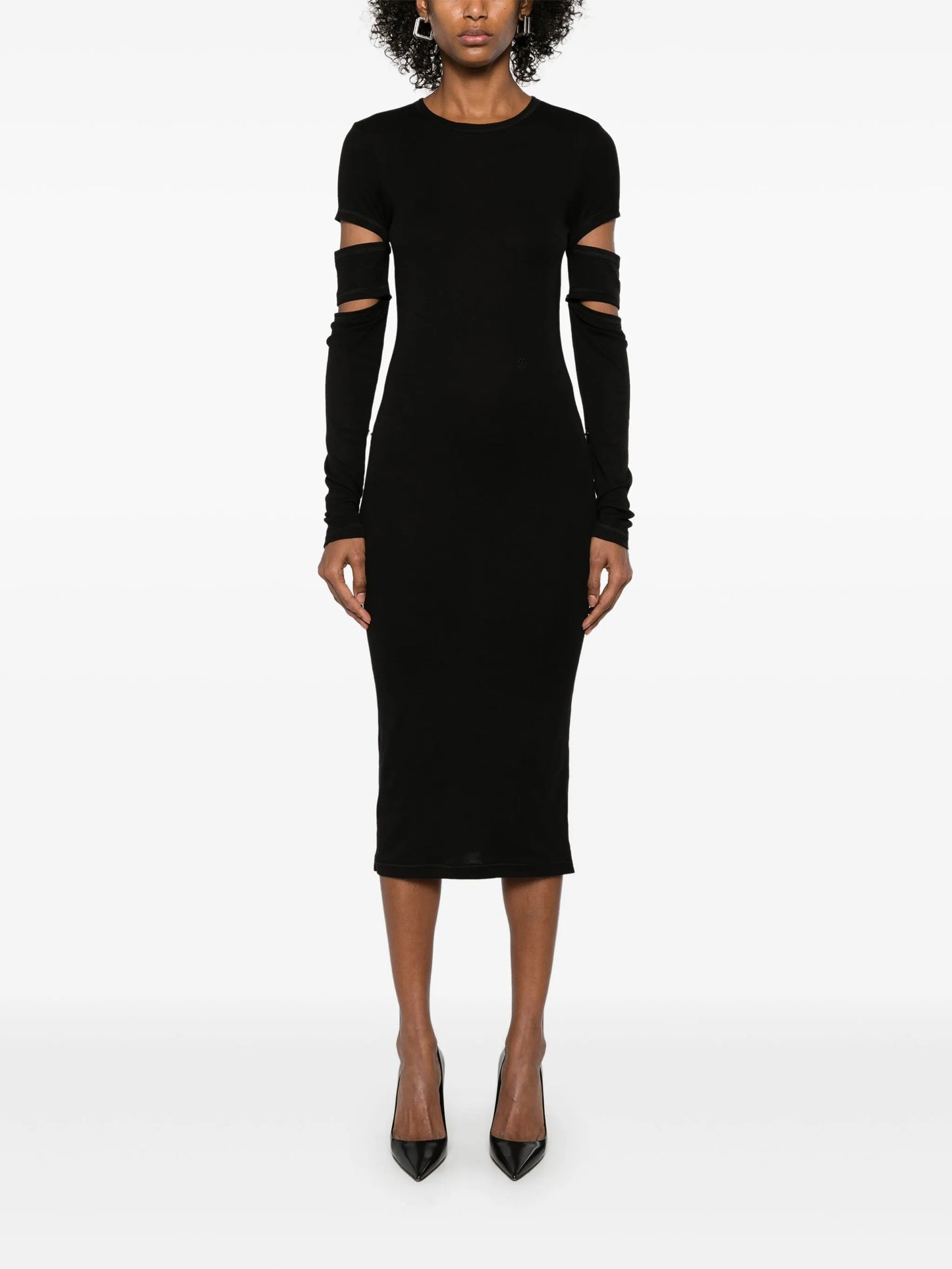 Slash midi dress