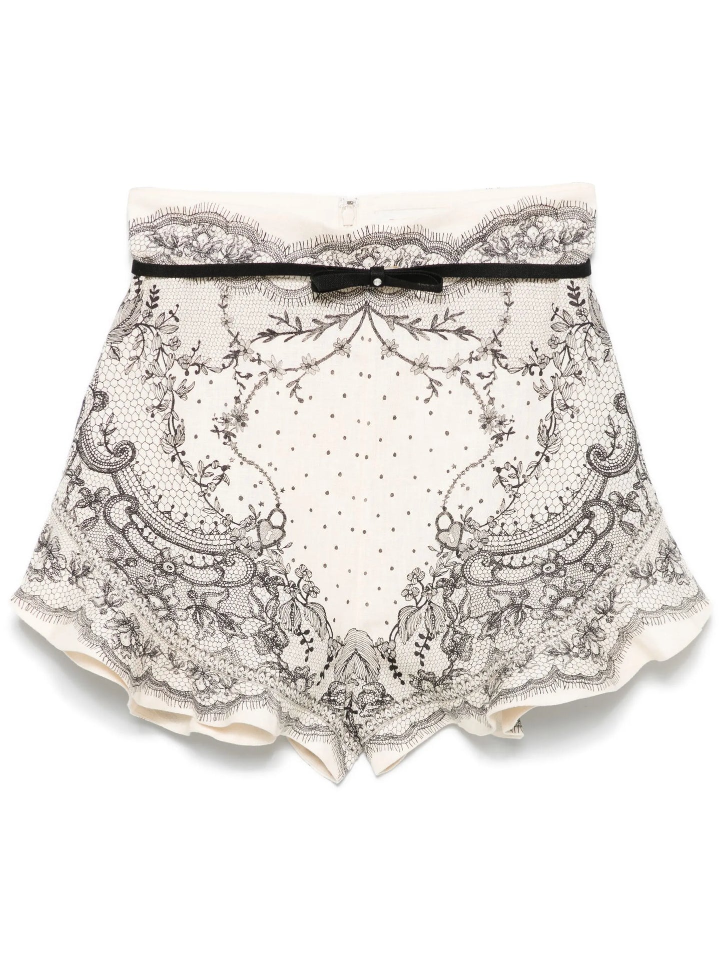 'Crush Flat Front Frill' shorts